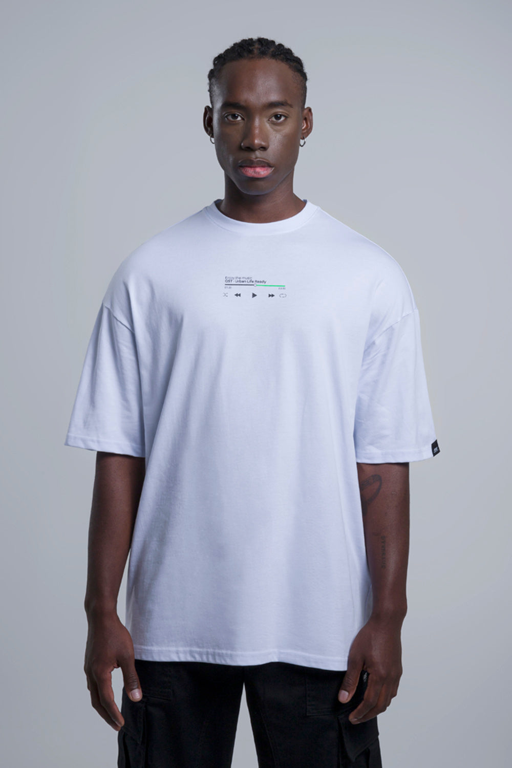 CAMISETA MANGA CORTA COLOR BLANCO OPTICO