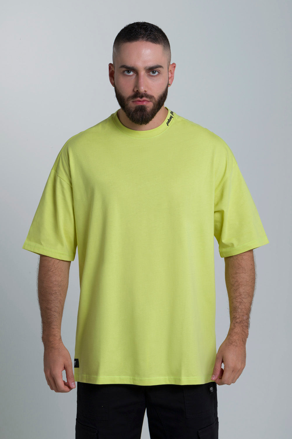 CAMISETA MANGA CORTA COLOR VERDE LIMA