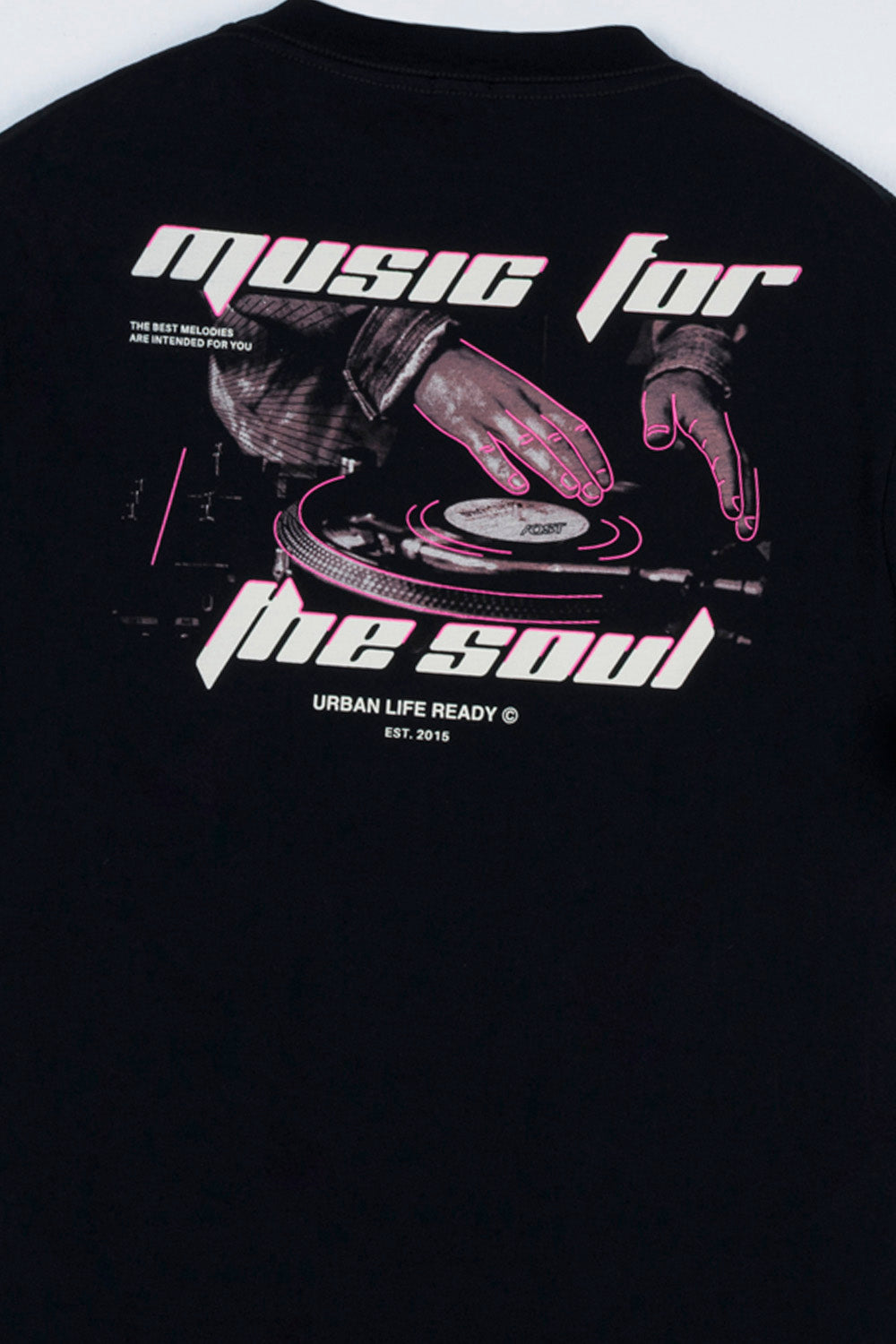 CAMISETA MANGA CORTA COLOR NEGRO - QST