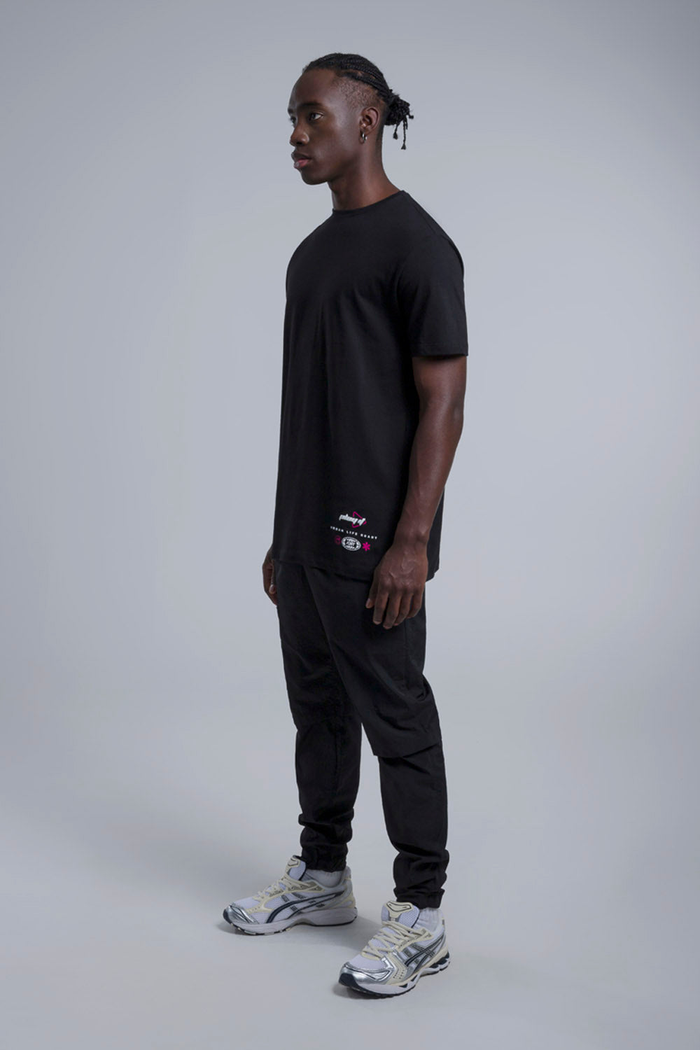 CAMISETA MANGA CORTA COLOR NEGRO - QST