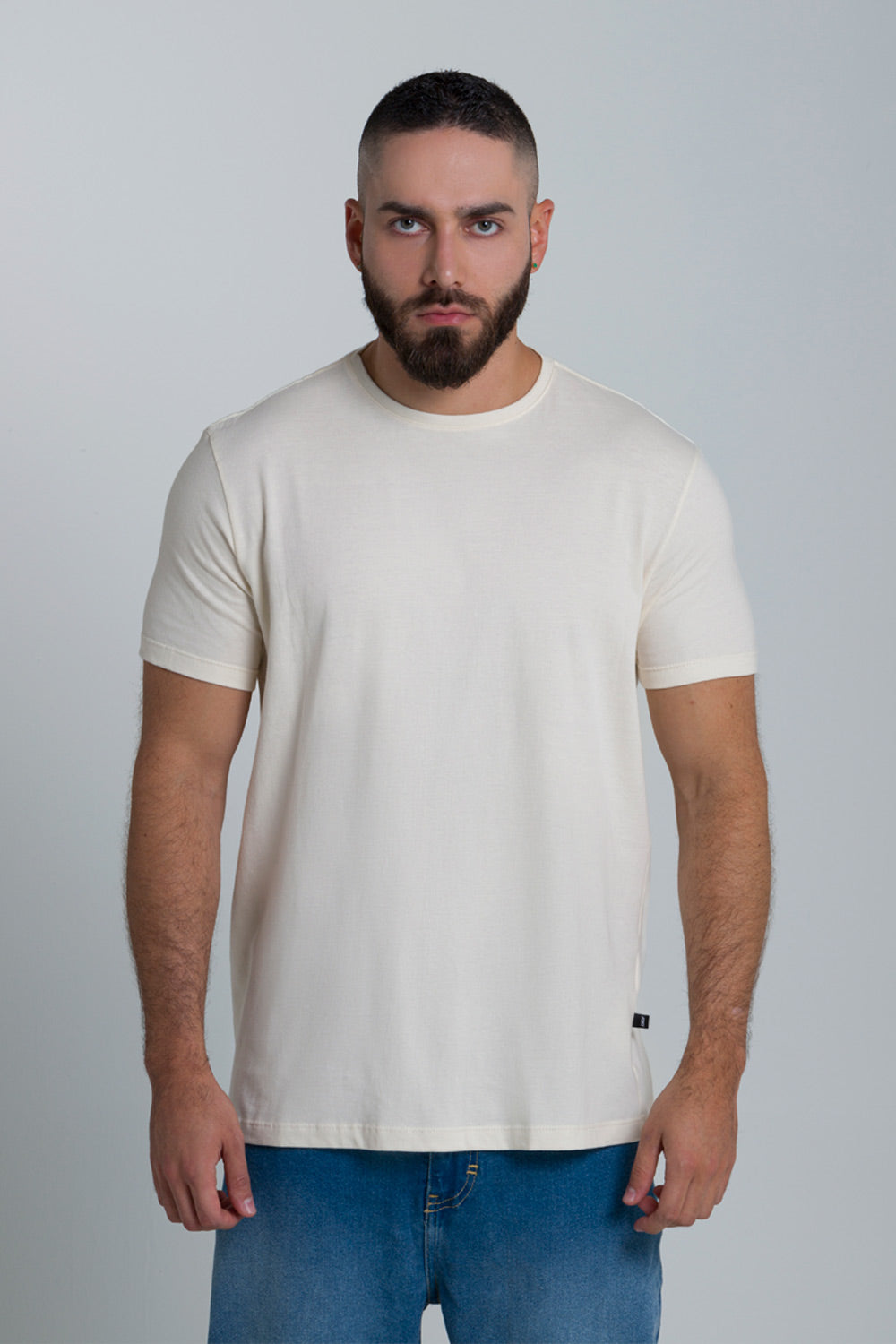 CAMISETA UNICOLOR COLOR IVORY