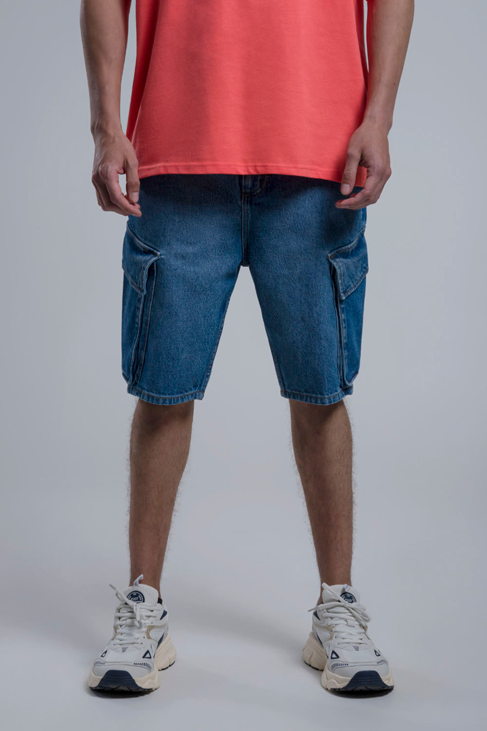 BERMUDA CARGO COLOR AZUL MEDIO - QST