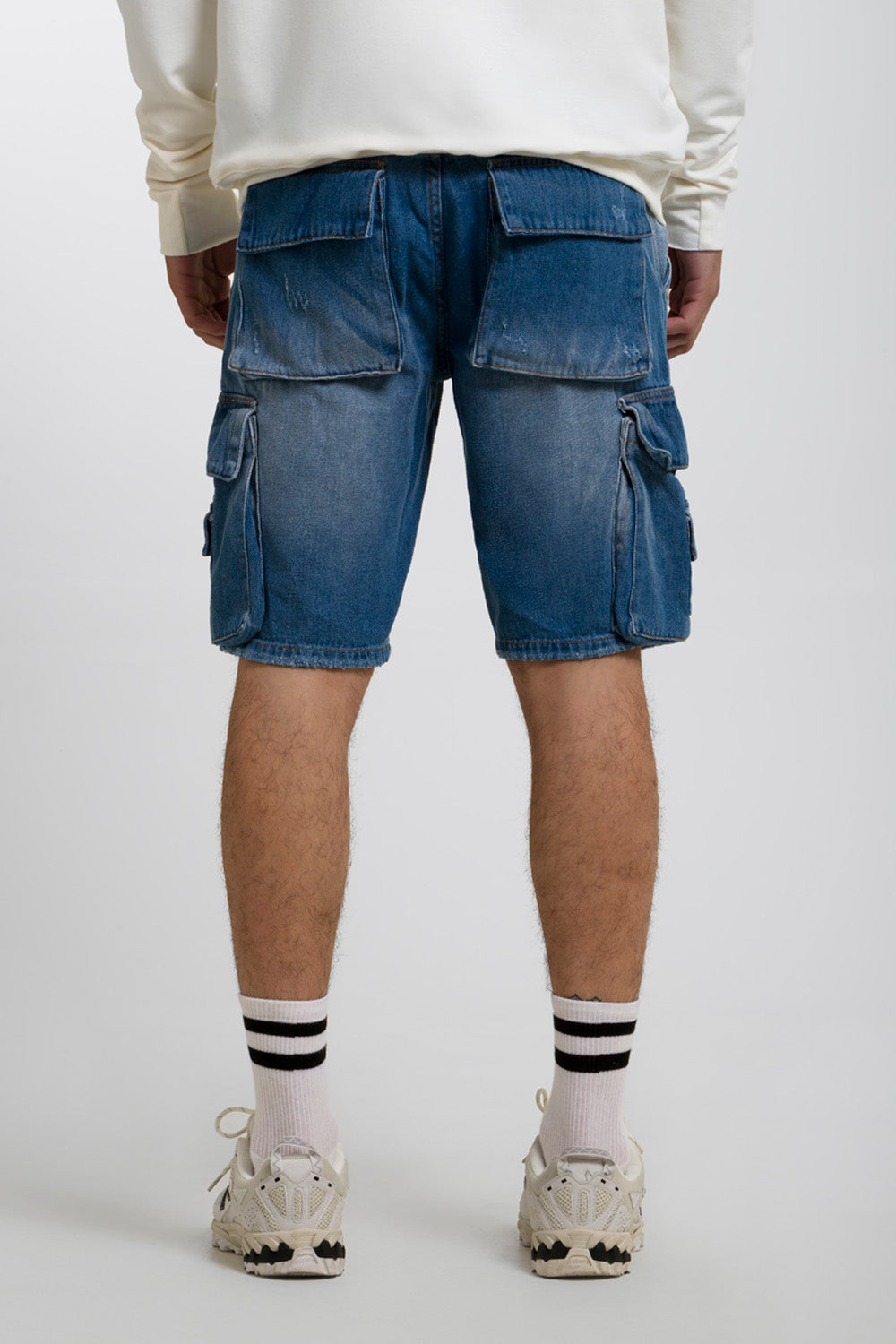 BERMUDA CARGO COLOR AZUL MEDIO CLARO - QST