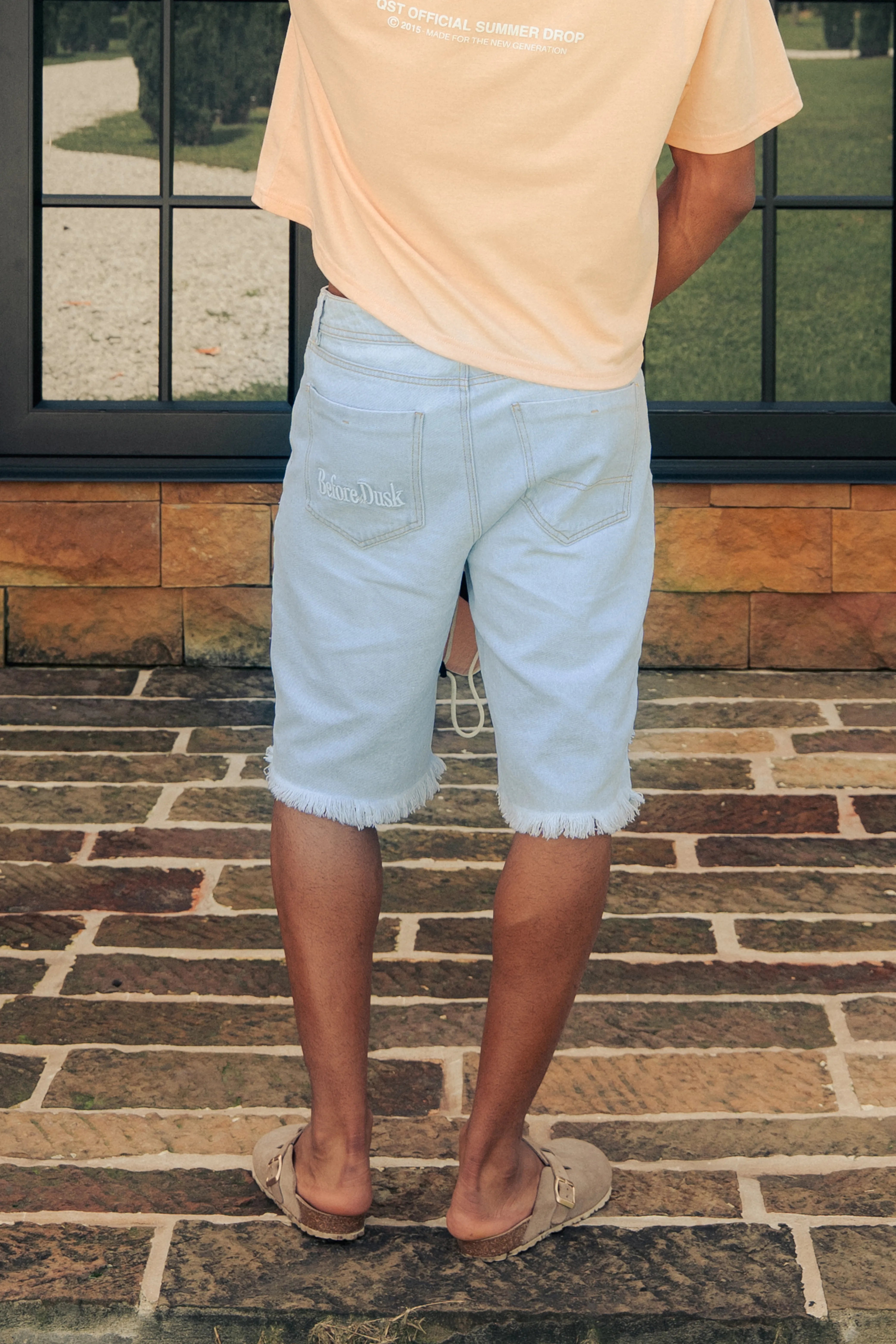 BERMUDA 5 BOLSILLOS COLOR AZUL HIELO - QST