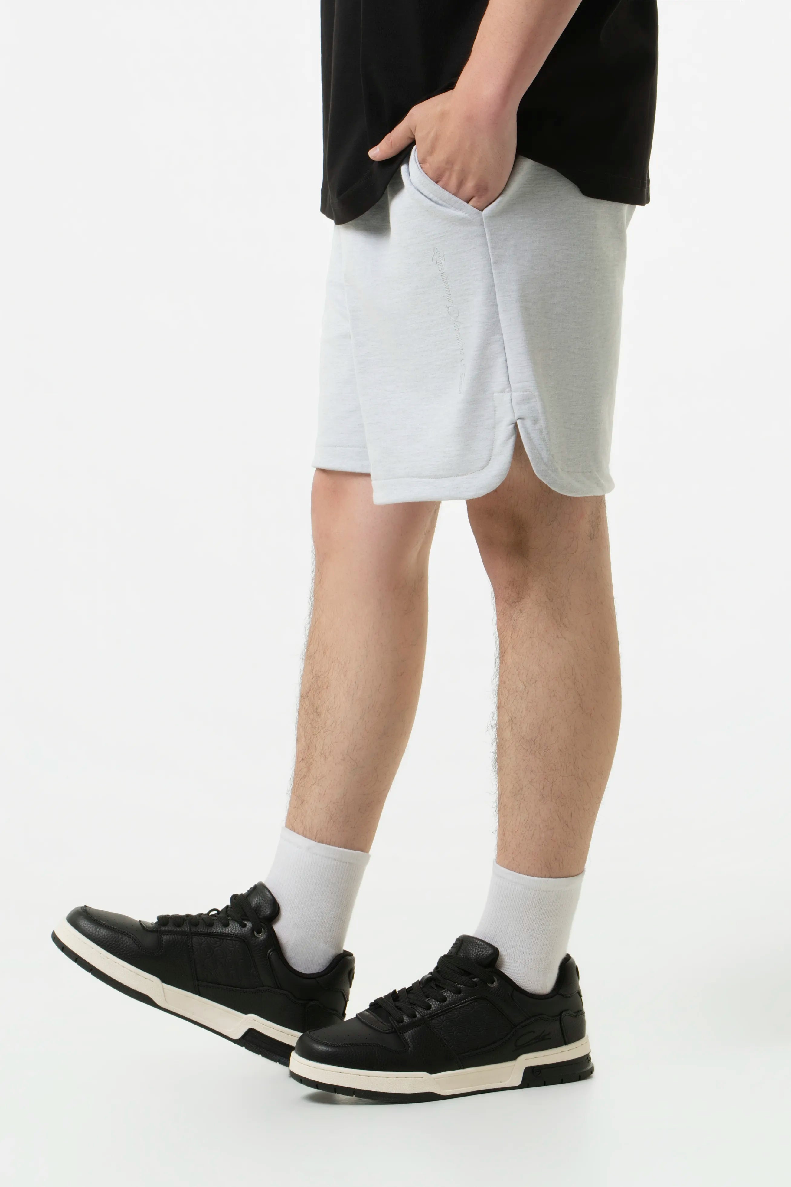 BERMUDA JOGG COLOR GRIS JASPE CLARO