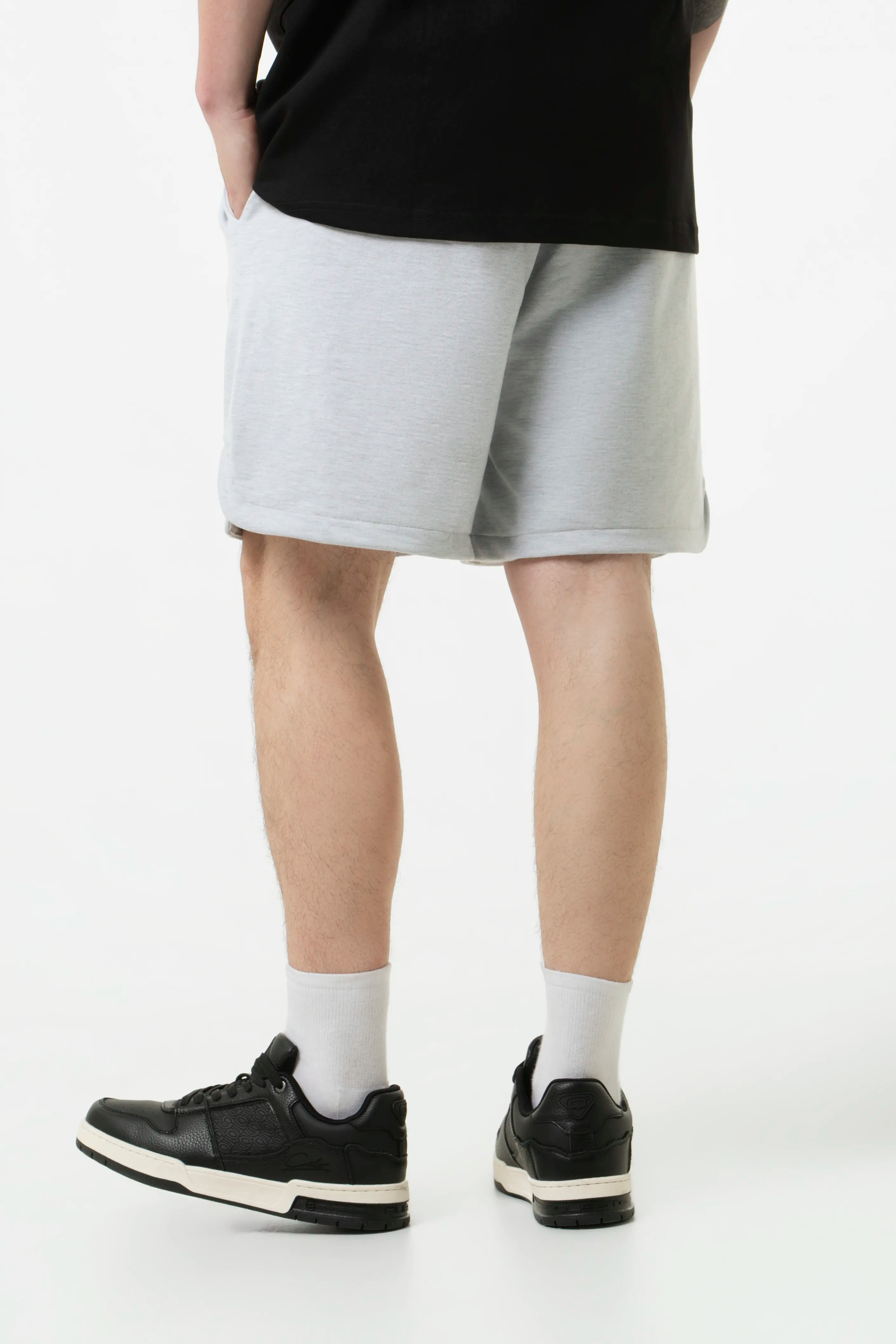 BERMUDA JOGG COLOR GRIS JASPE CLARO