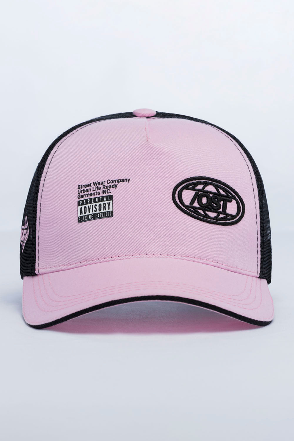 GORRA CAMIONERA COLOR PALO DE ROSA
