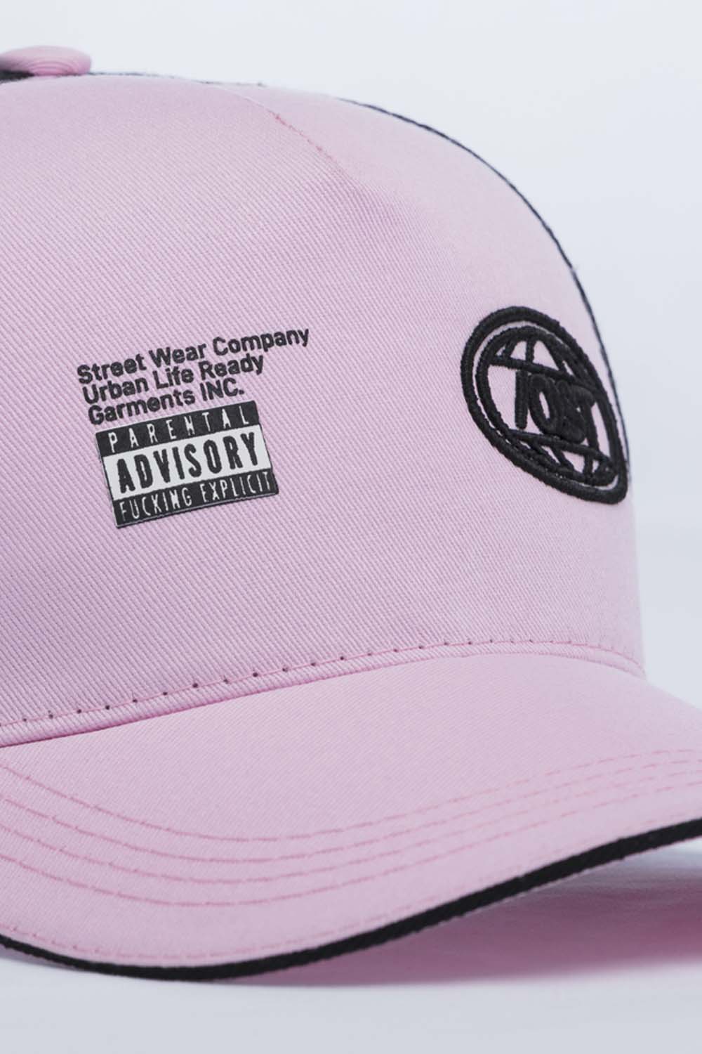 GORRA CAMIONERA COLOR PALO DE ROSA