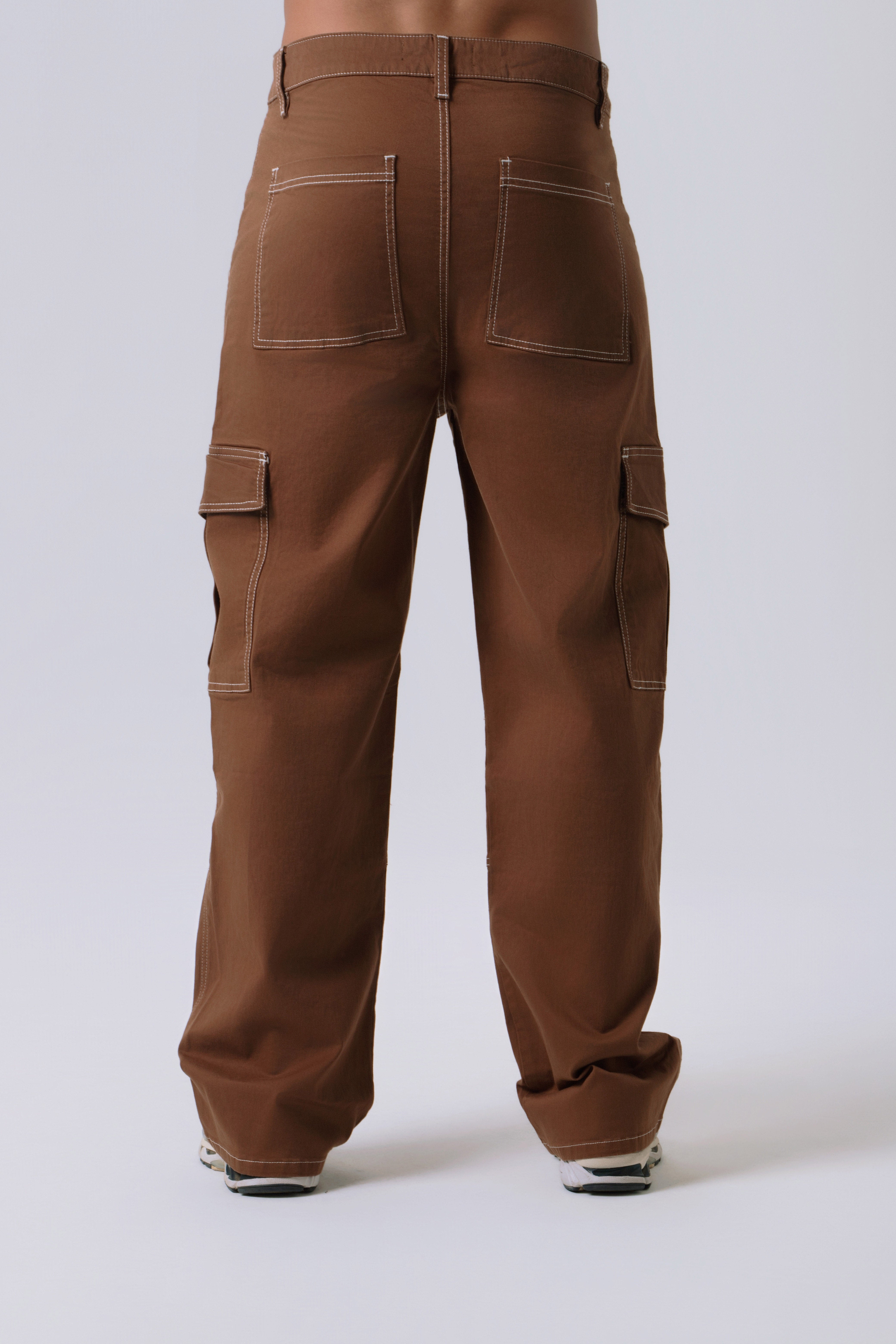 PANTALON CARGO COLOR CAFE