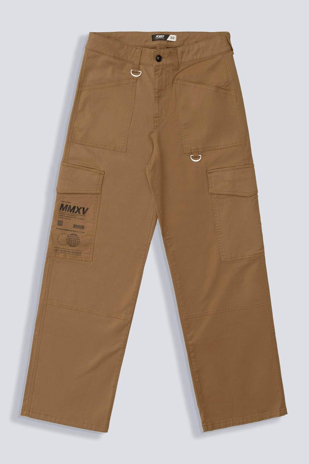 PANTALON CARGO COLOR DARK IVY - QST