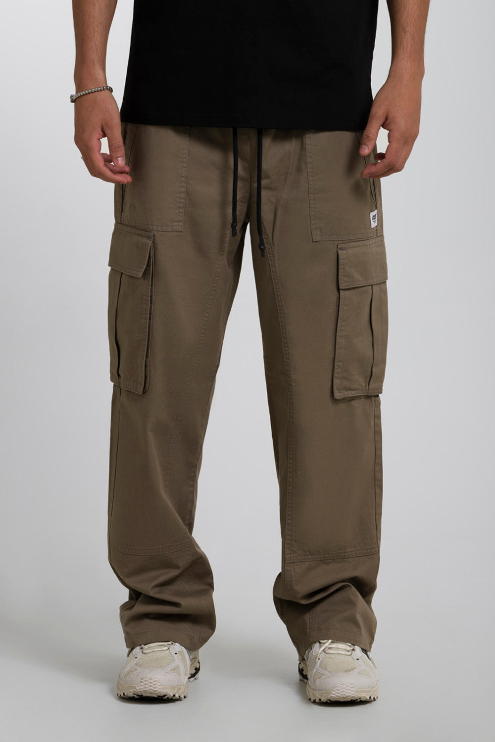 PANTALON CARGO COLOR TAUPE - QST