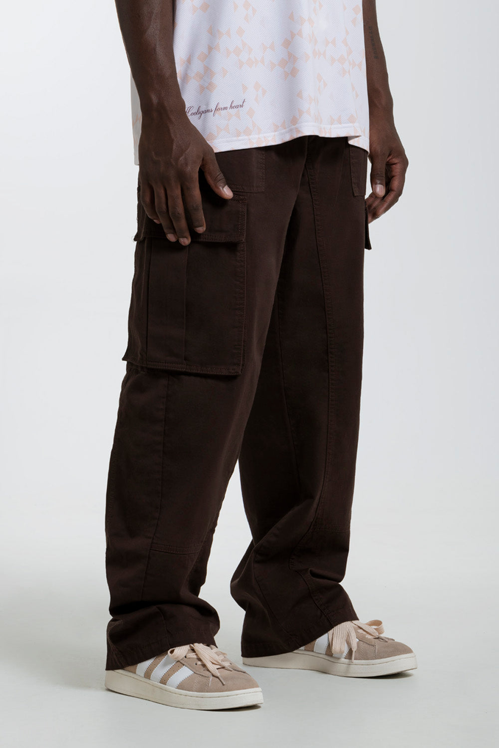 PANTALON CARGO COLOR BRUNETTE - QST