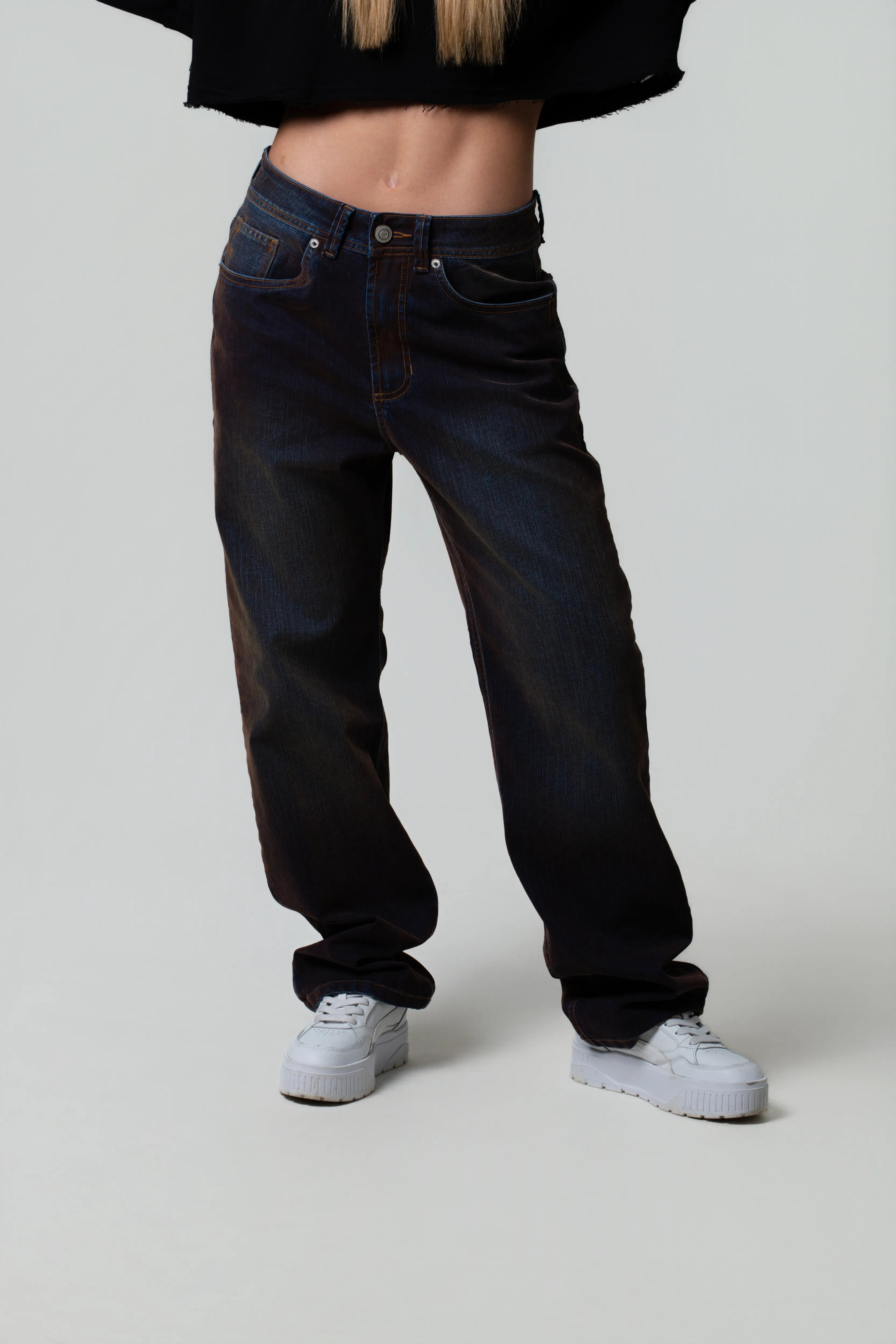 PANTALON 5 BOLSILLOS COLOR AZUL INDIGO