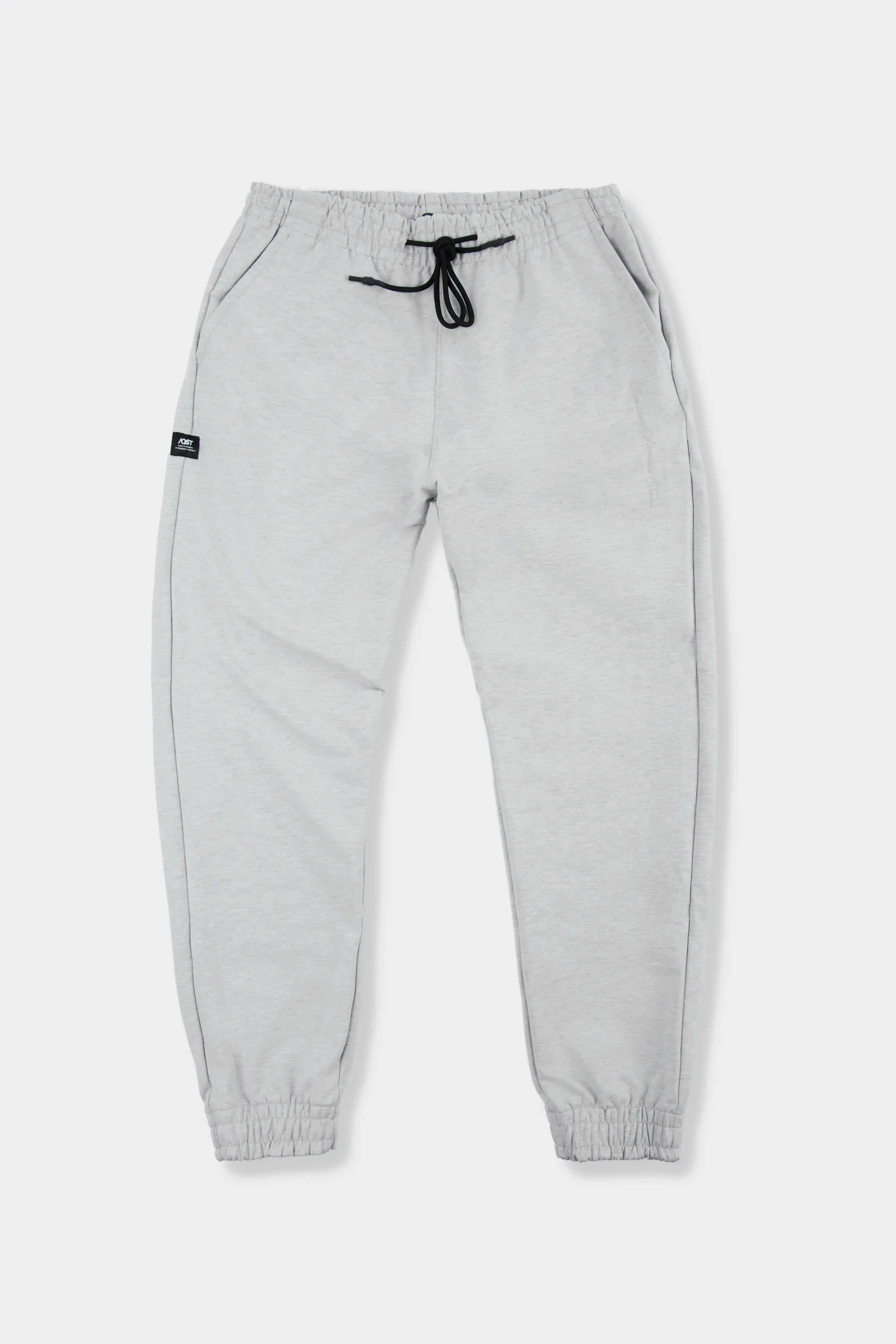 PANTALON JOGG COLOR GRIS JASPE CLARO