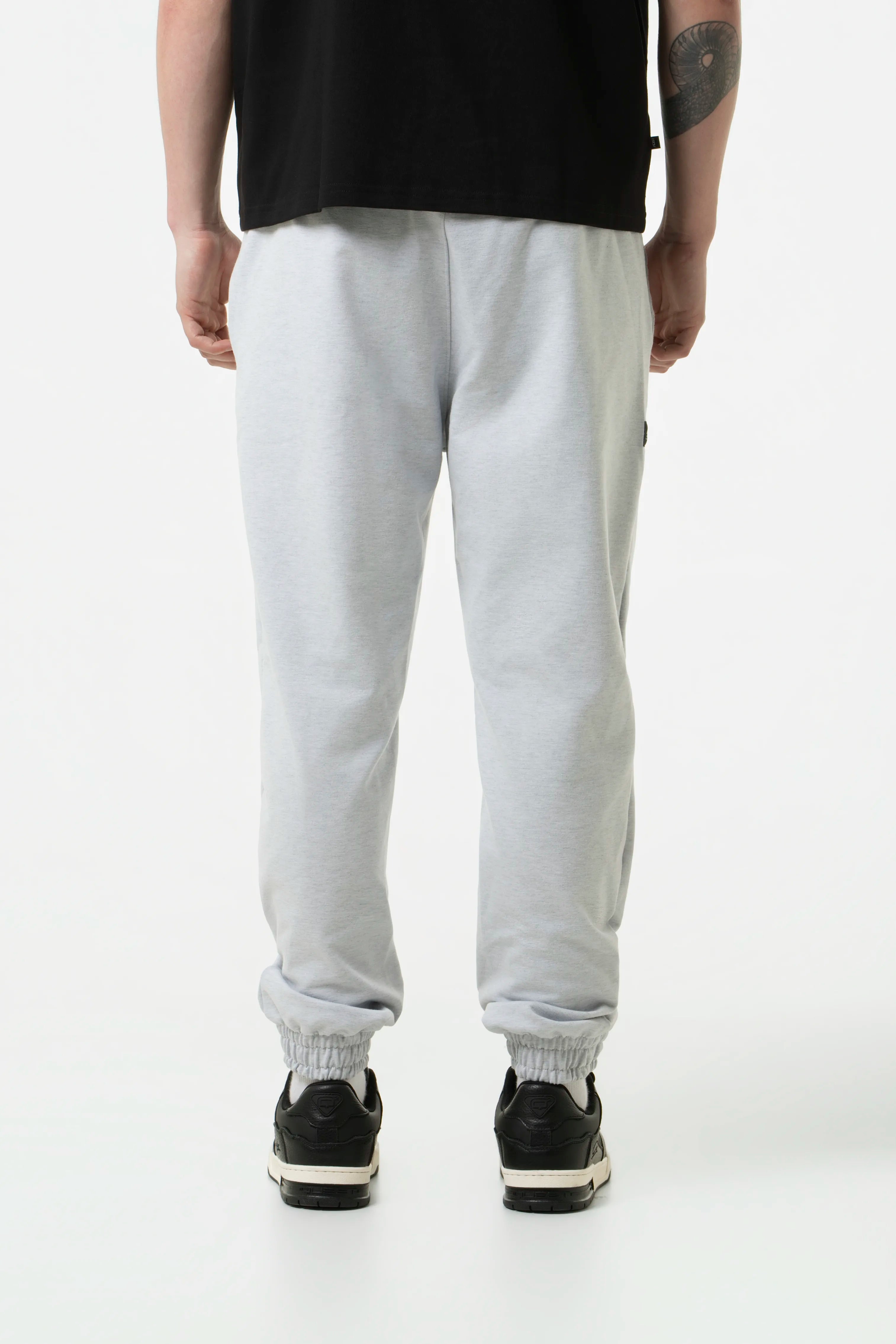 PANTALON JOGG COLOR GRIS JASPE CLARO