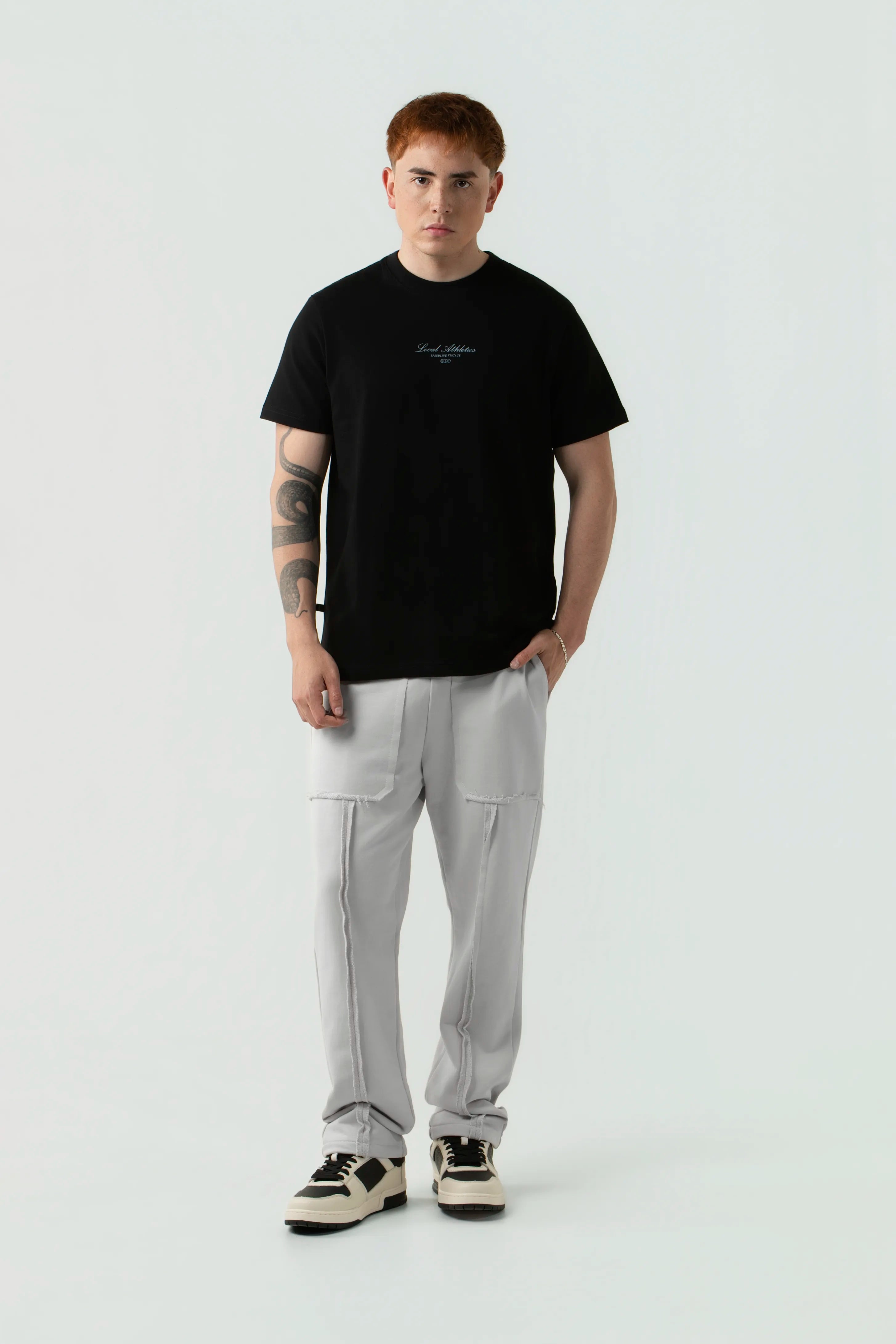 PANTALON SUDADERA COLOR GRIS CLR