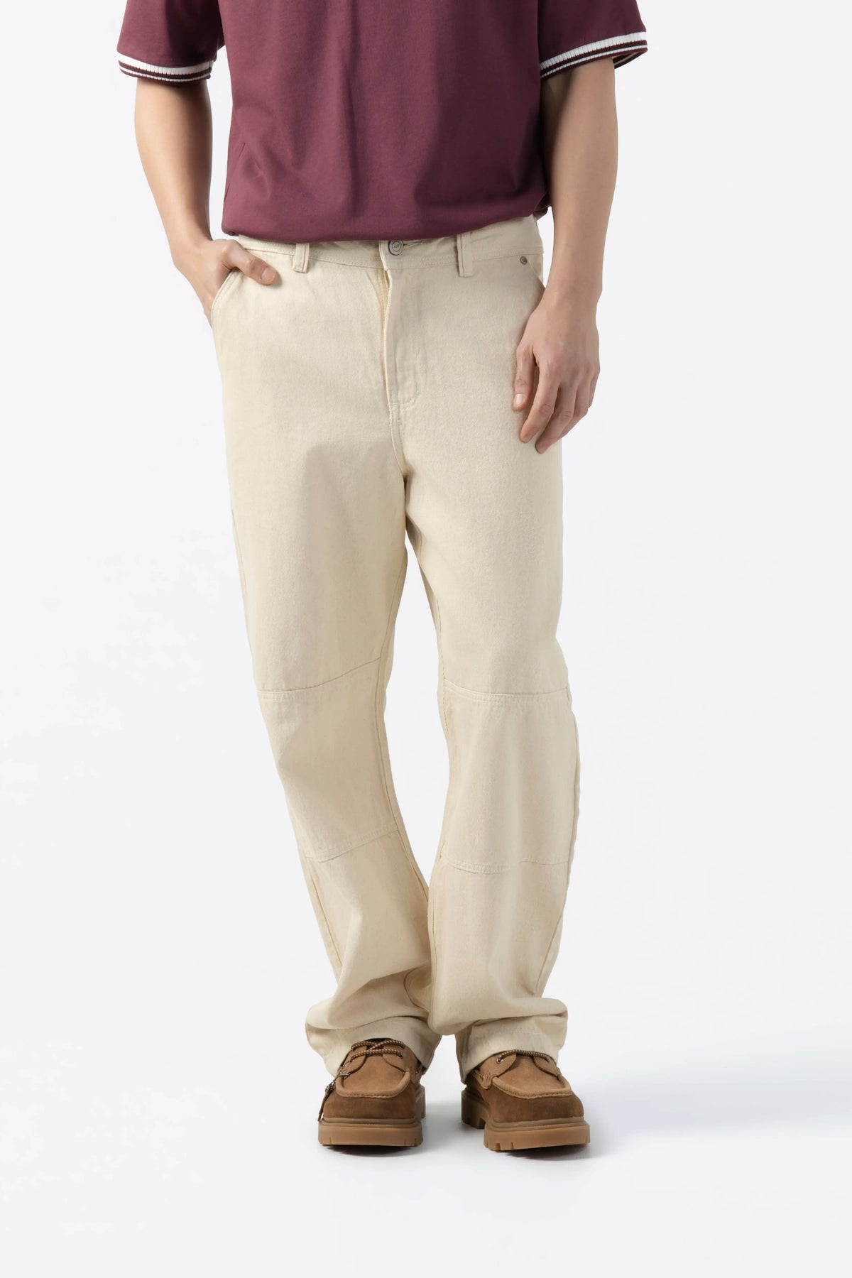 PANTALON TIPO CHINO COLOR NATURAL
