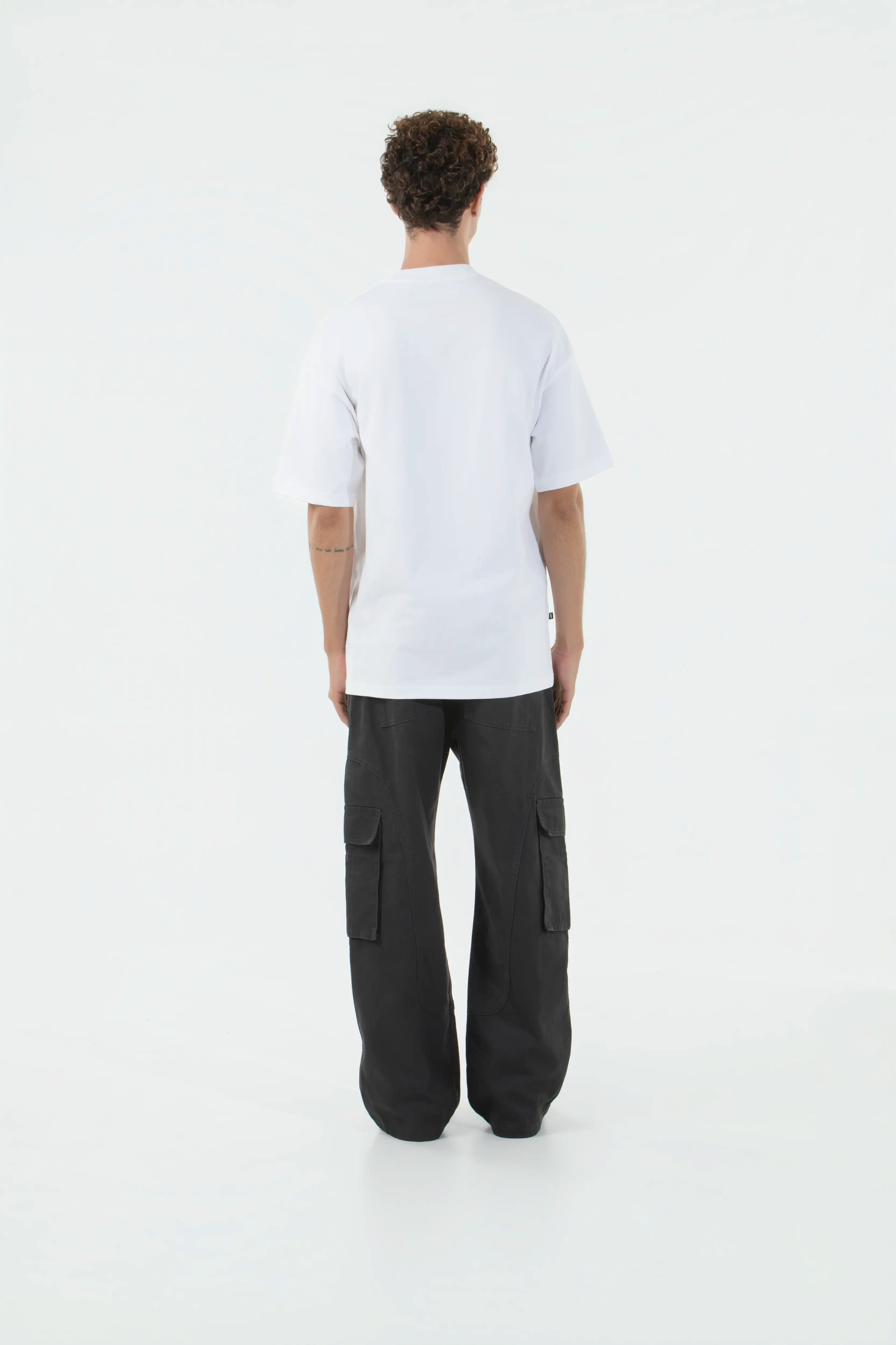 PANTALON CARGO COLOR GRIS OSCURO