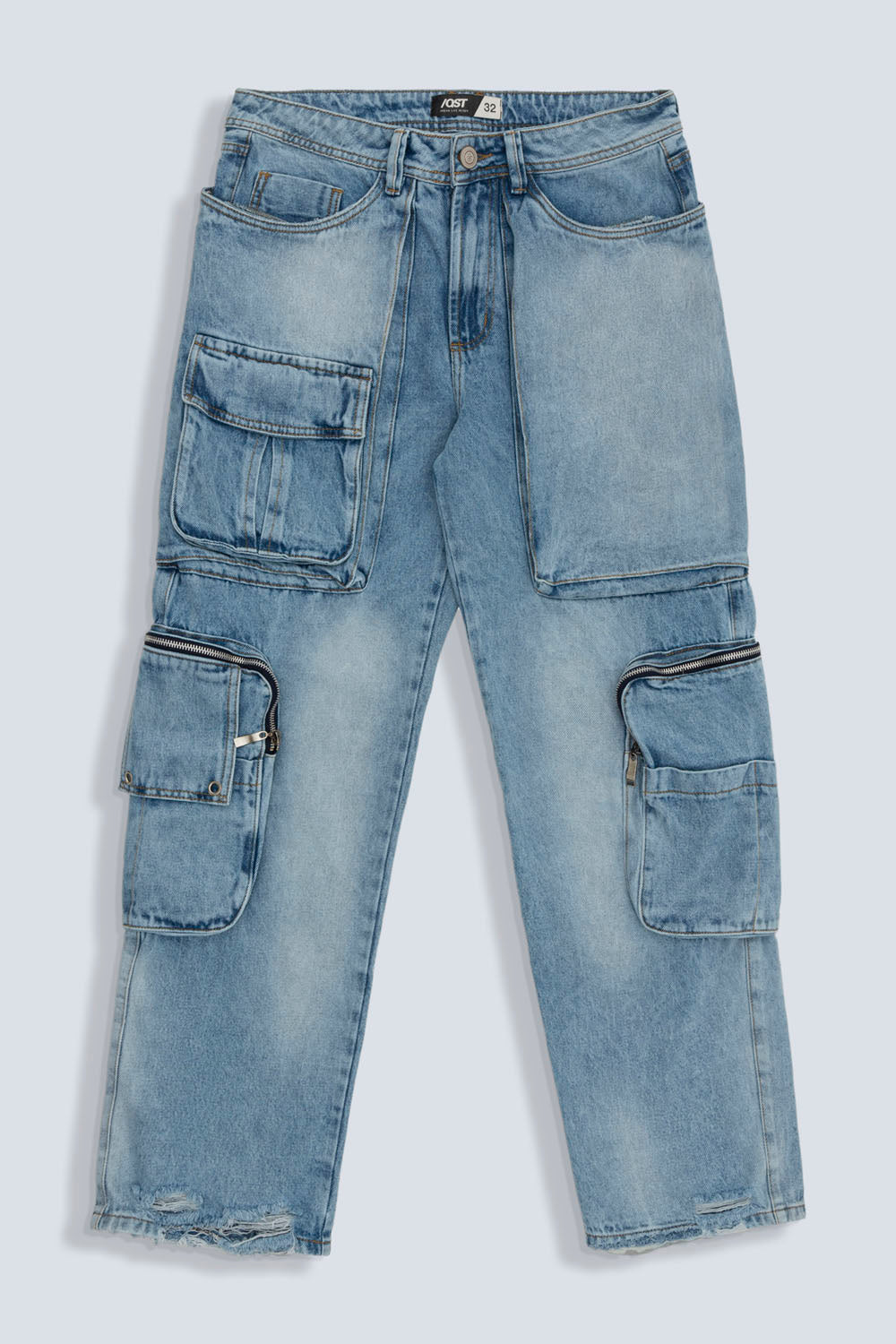 JEAN WIDE COLOR AZUL MEDIO CLARO - QST