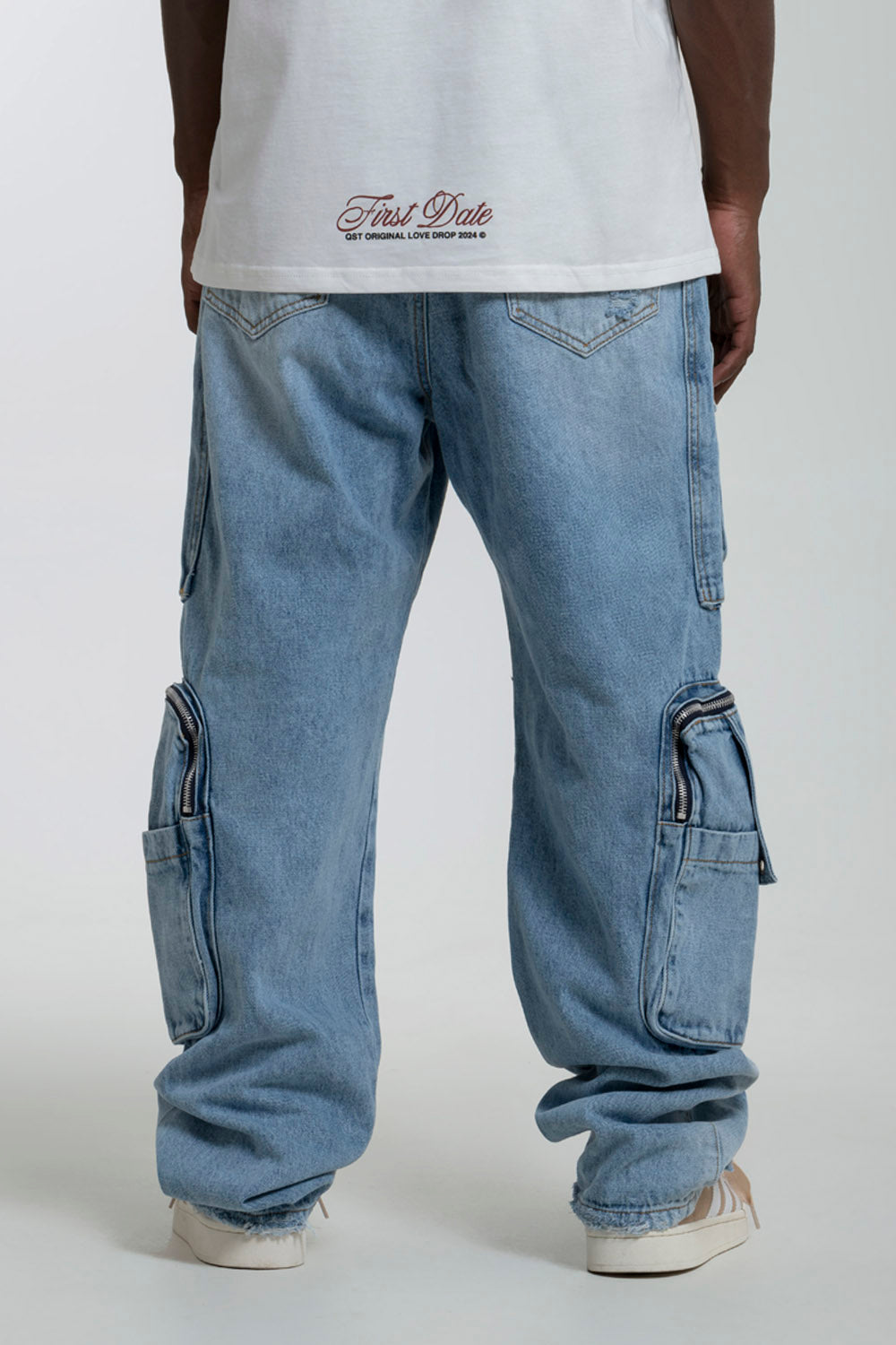 JEAN WIDE COLOR AZUL MEDIO CLARO - QST