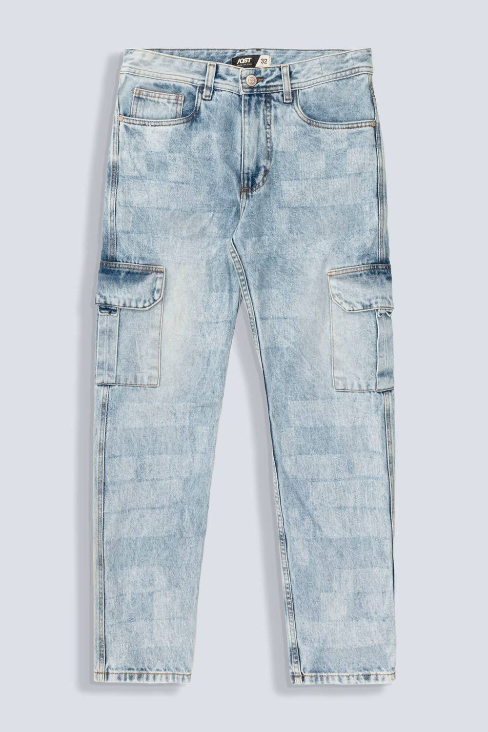 JEAN CARGO COLOR AZUL MEDIO CLARO - QST