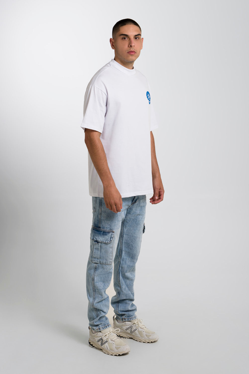 JEAN CARGO COLOR AZUL MEDIO CLARO - QST