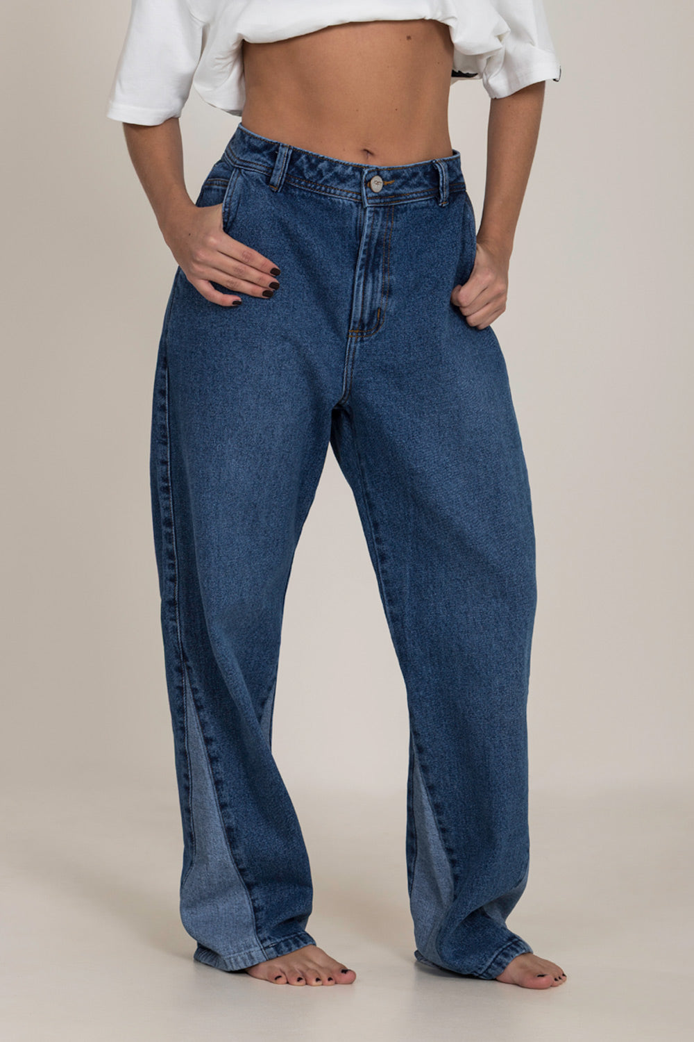 JEAN 5 BOLSILLOS COLOR AZUL OSCURO