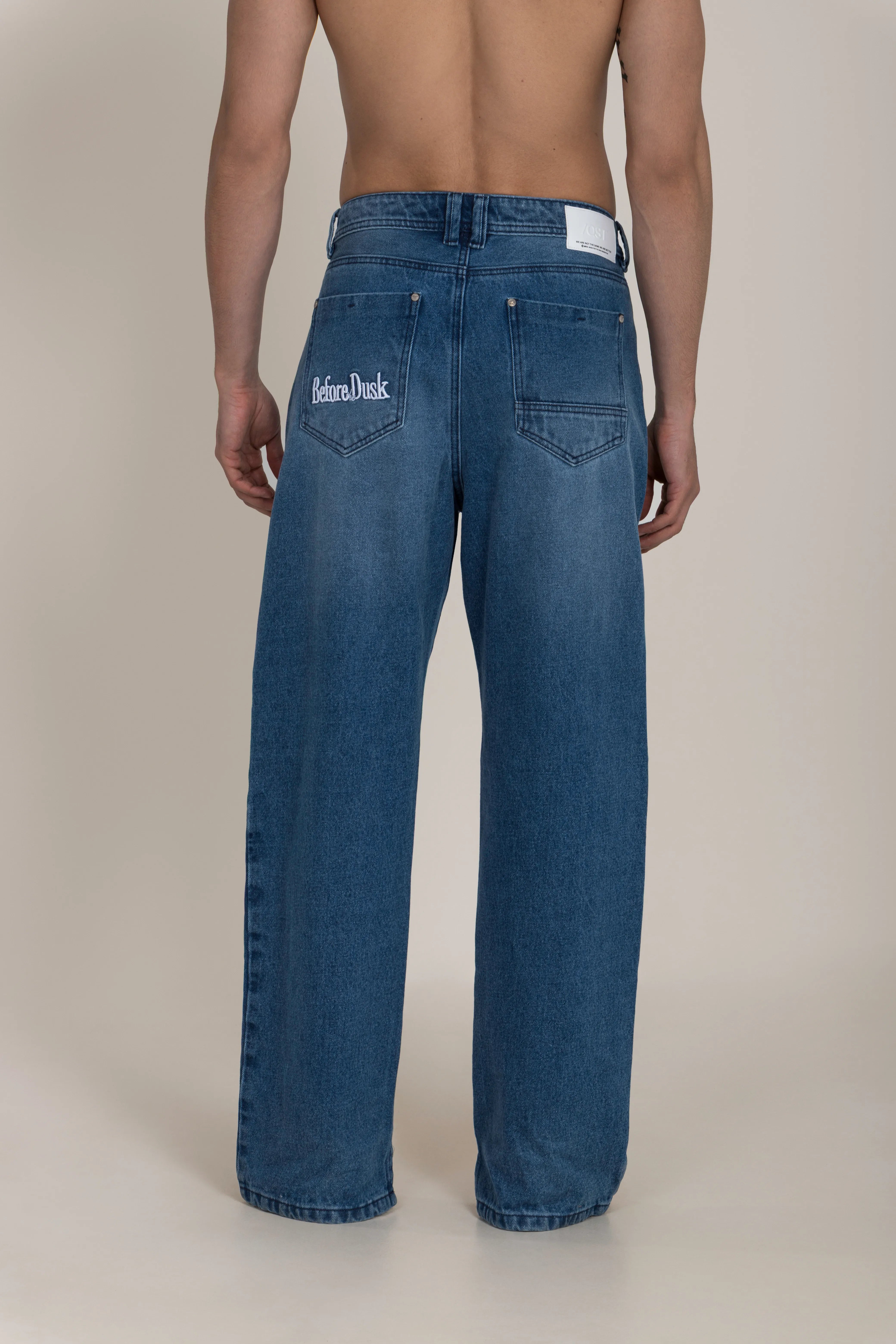 JEAN 5 BOLSILLOS COLOR AZUL MEDIO OSCURO - QST