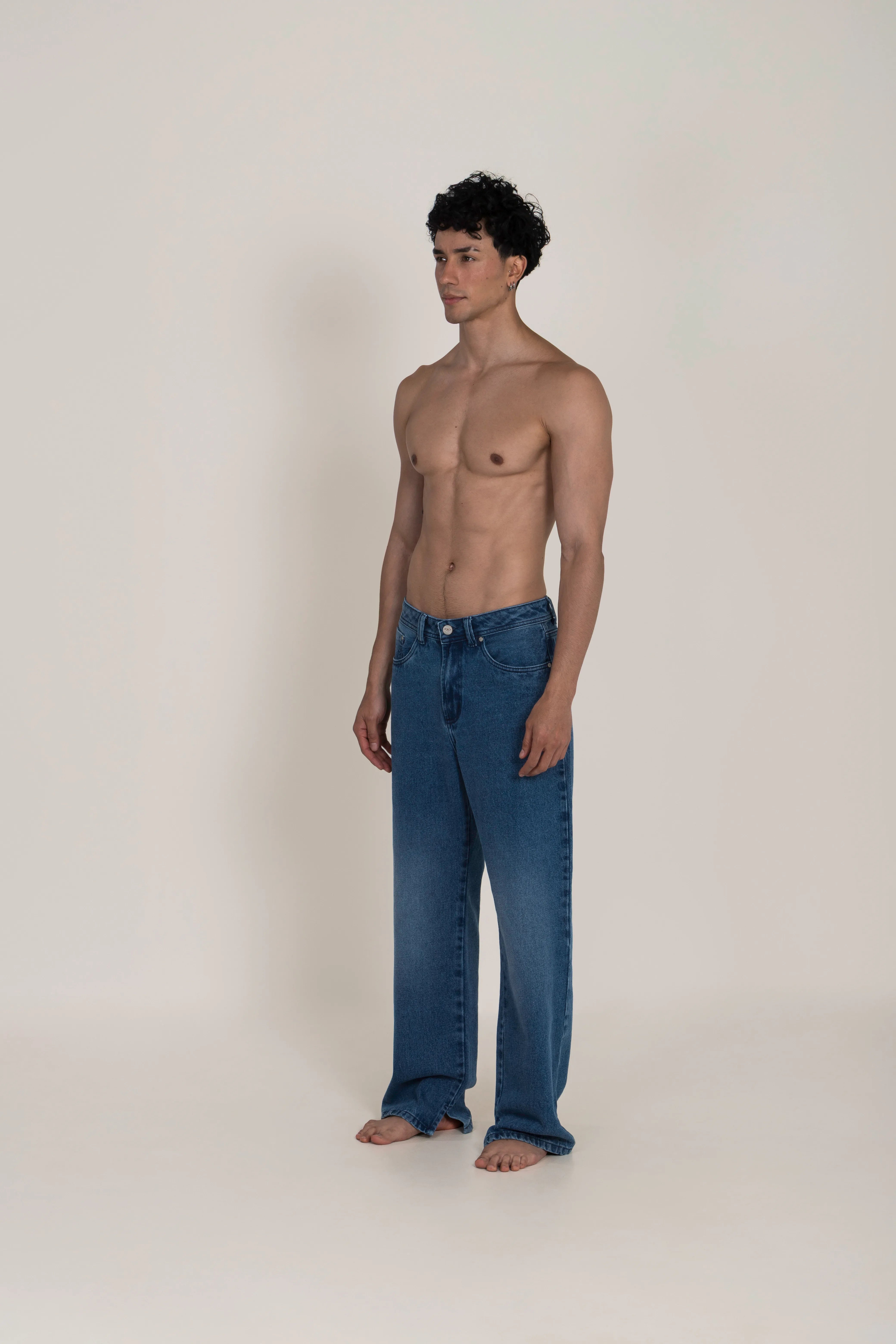 JEAN 5 BOLSILLOS COLOR AZUL MEDIO OSCURO - QST