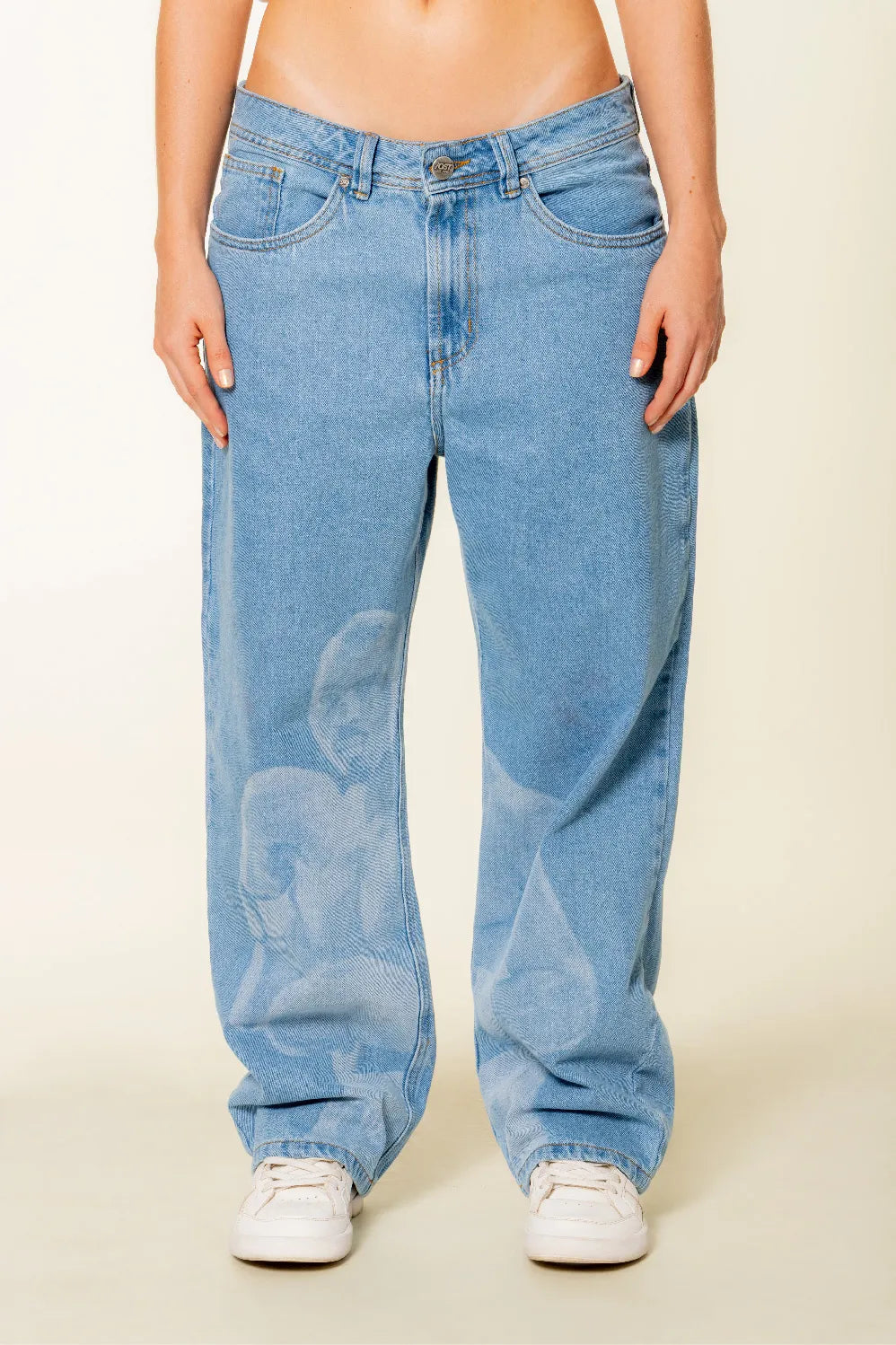 JEAN 5 BOLSILLOS COLOR AZUL HIELO - QST