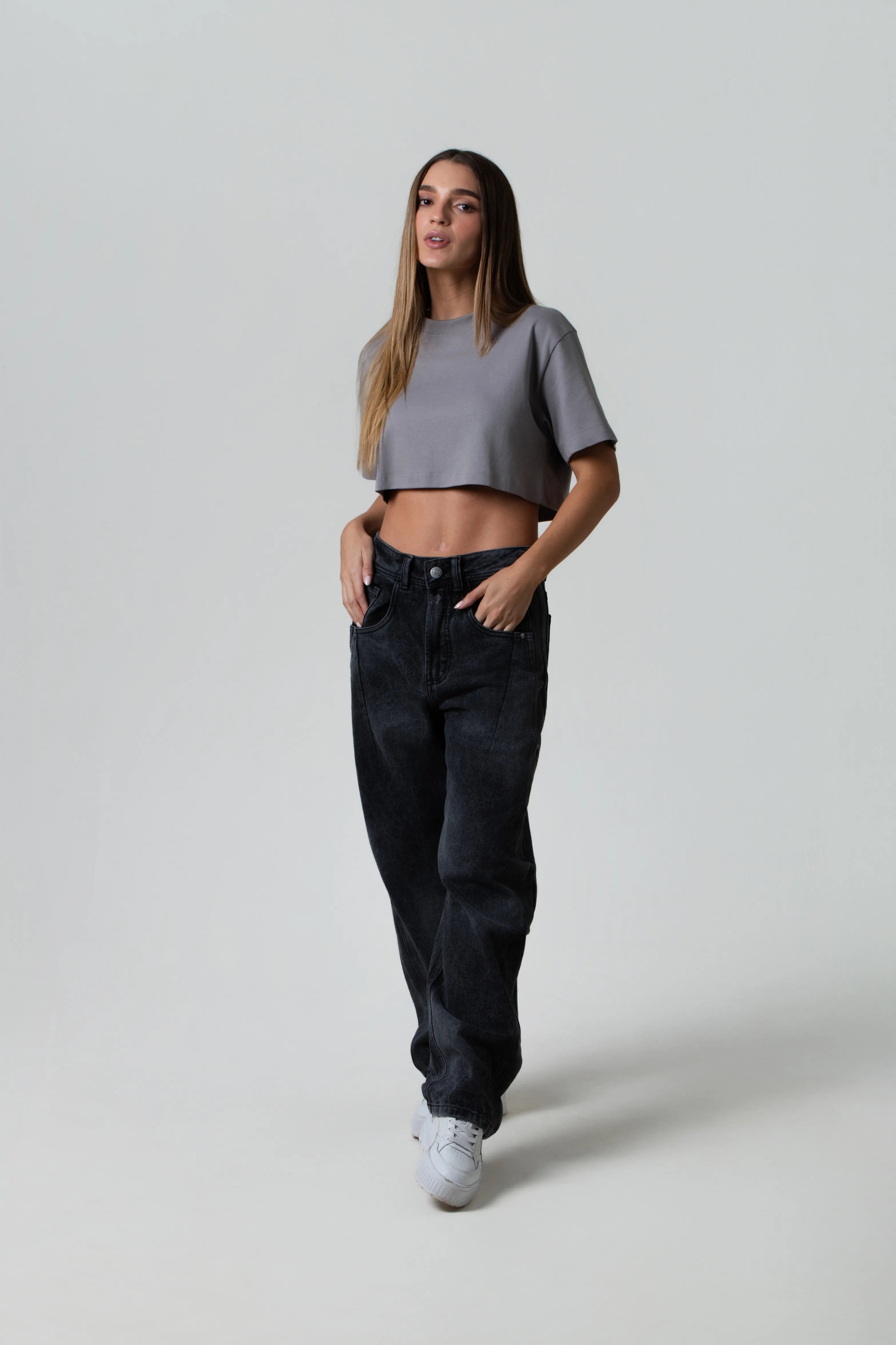 JEAN 5 BOLSILLOS COLOR NEGRO