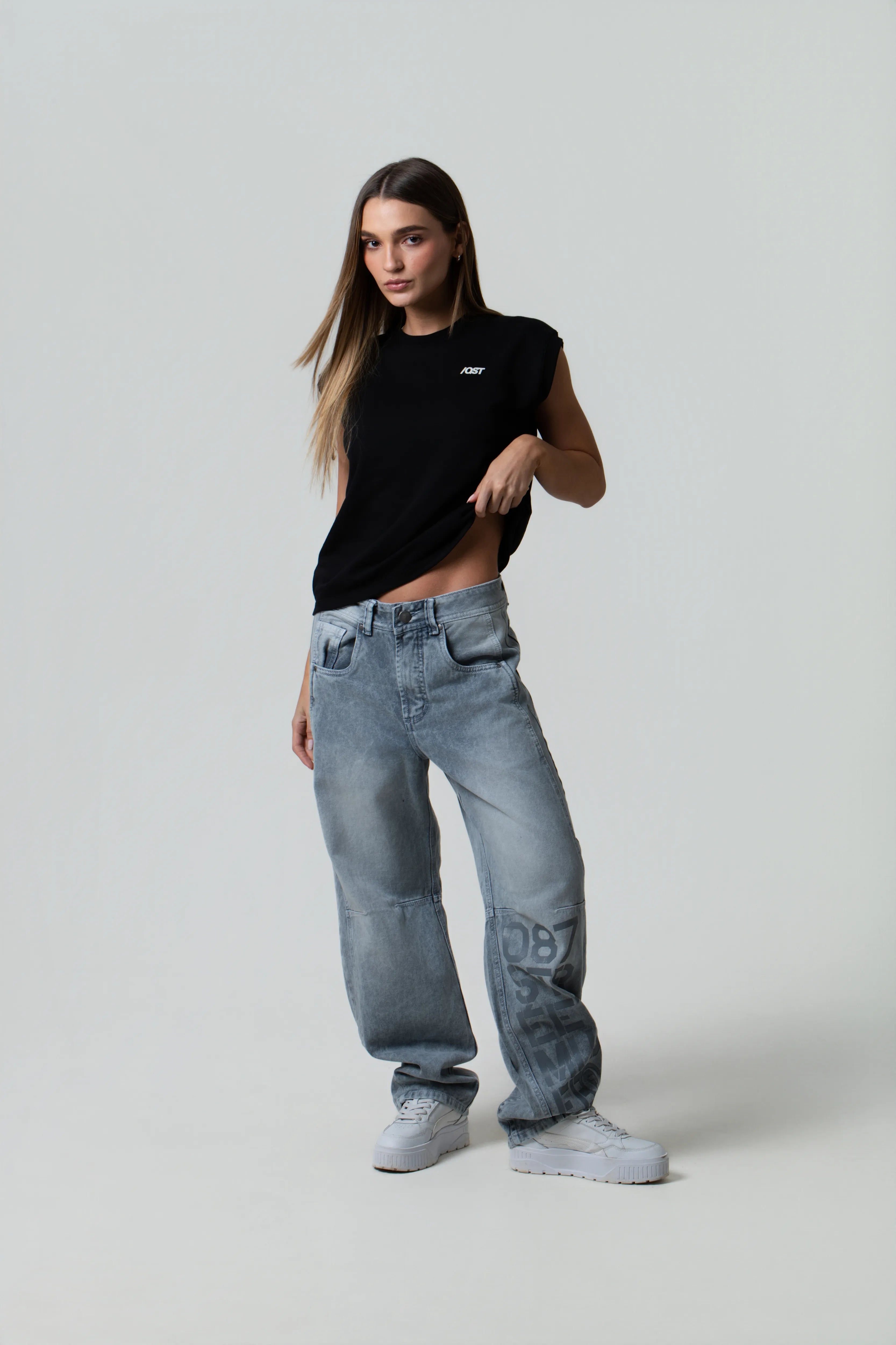 JEAN 5 BOLSILLOS COLOR GRIS CLR