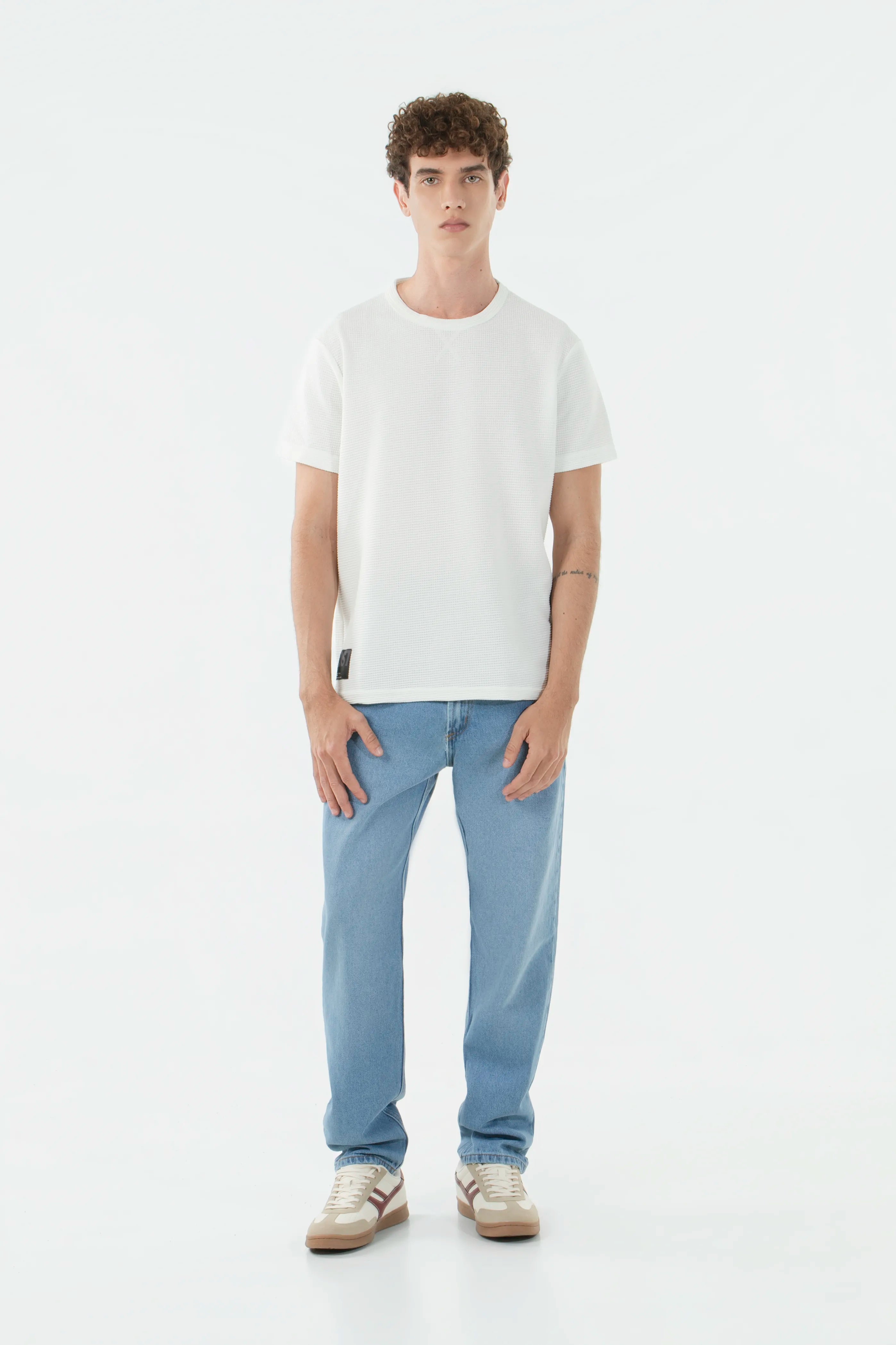 JEAN 5 BOLSILLOS COLOR AZUL HIELO