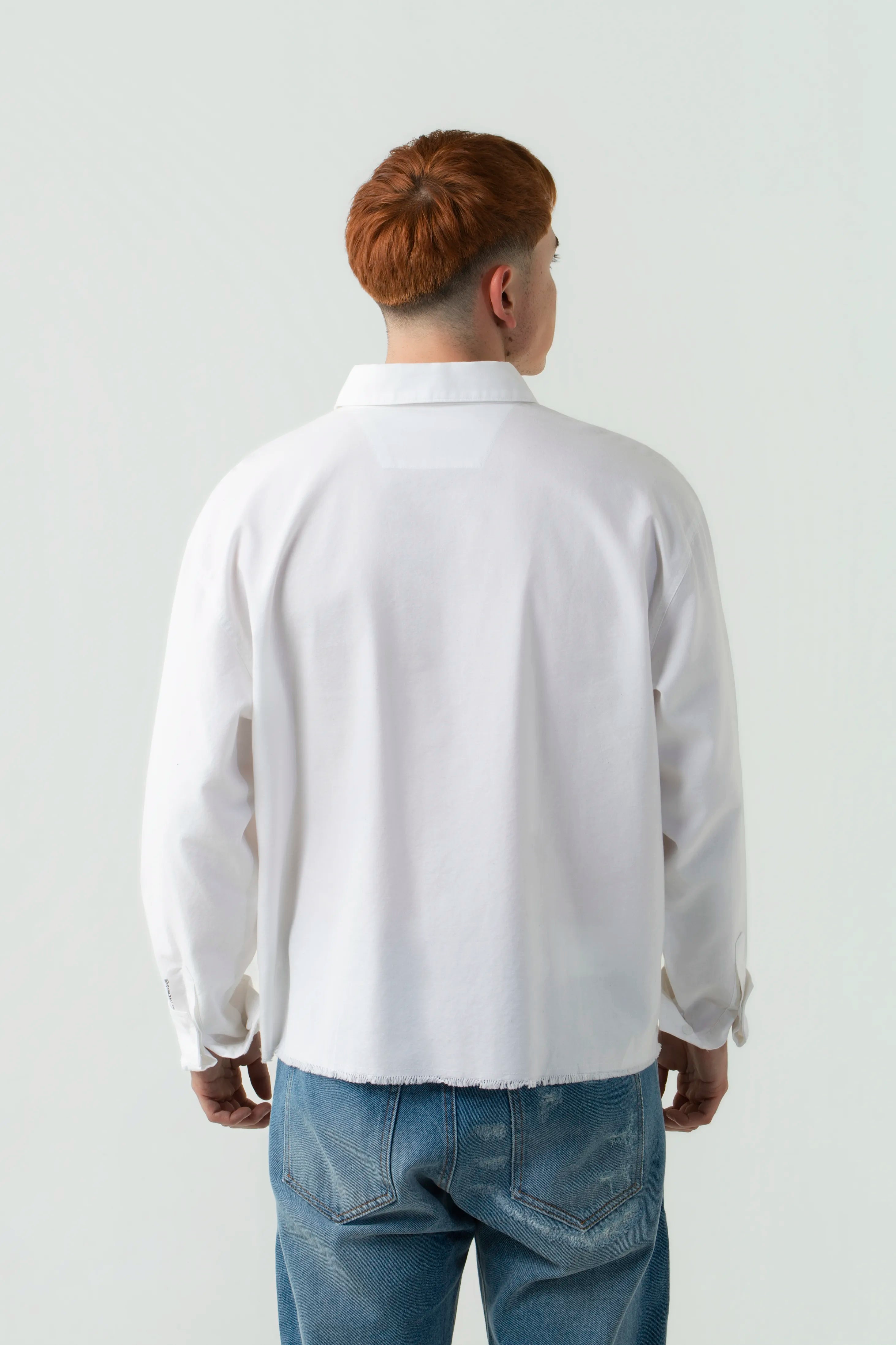 CAMISA MANGA LARGA COLOR BLANCO BLANCO