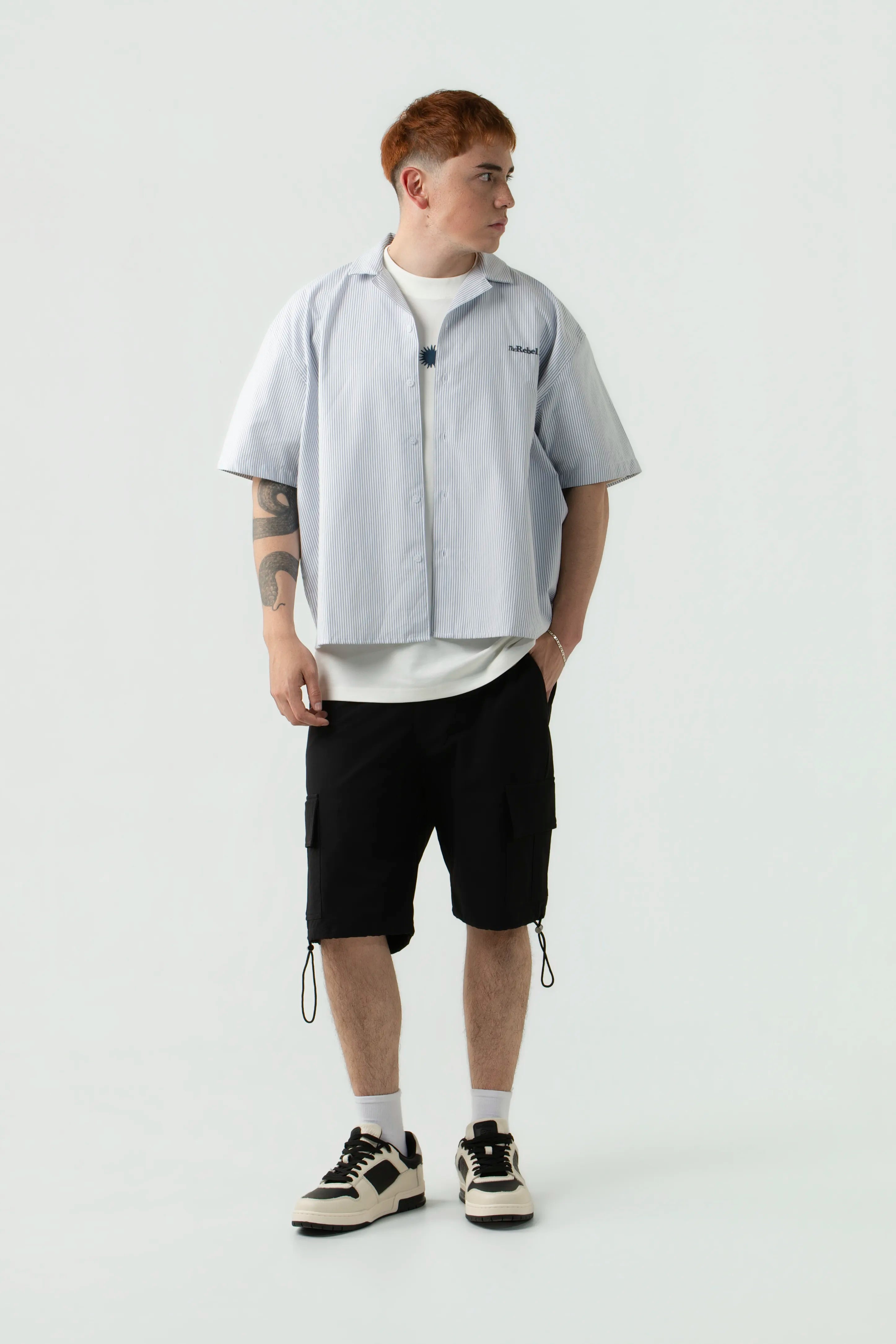 CAMISA MANGA CORTA COLOR GRIS CLR