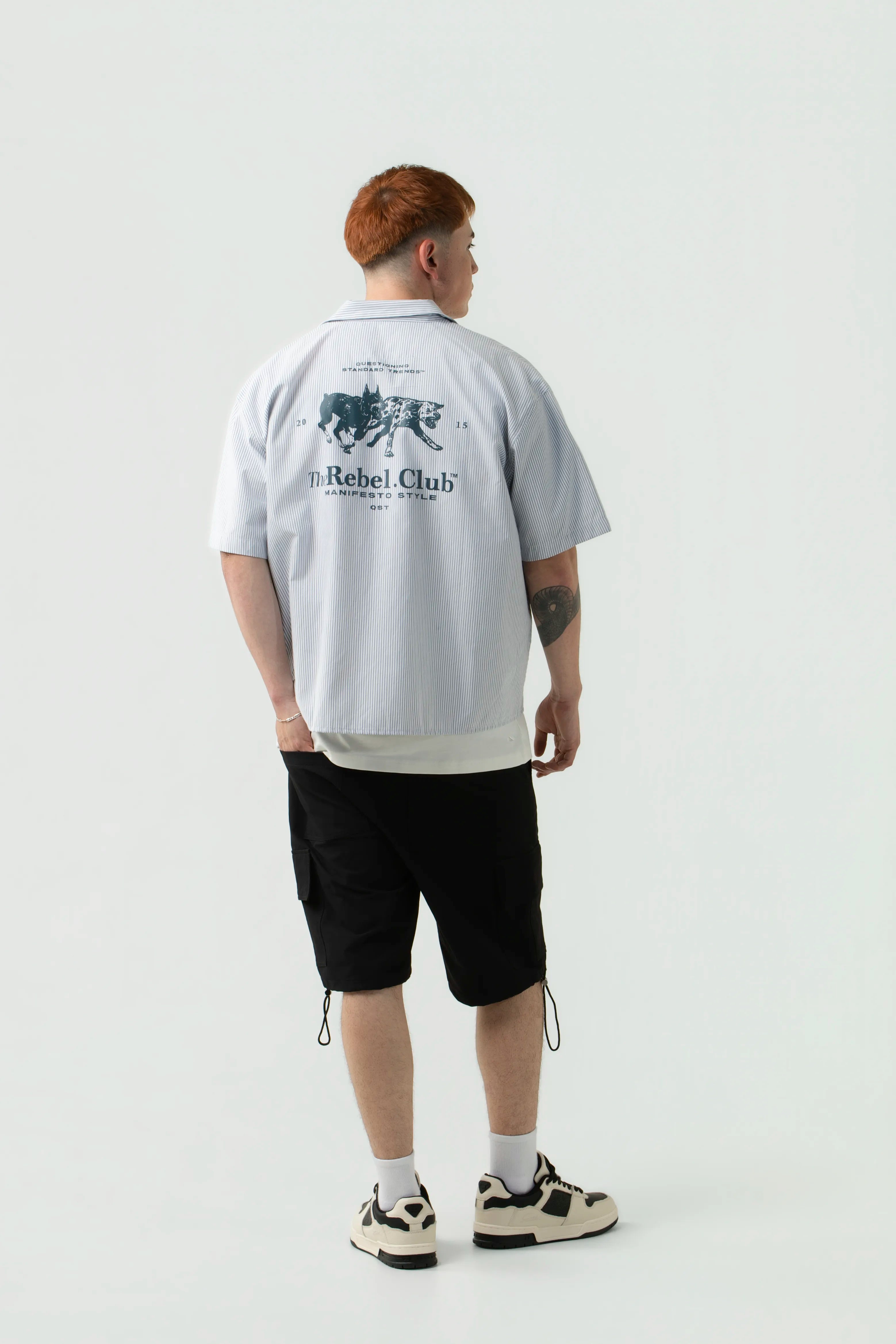 CAMISA MANGA CORTA COLOR GRIS CLR