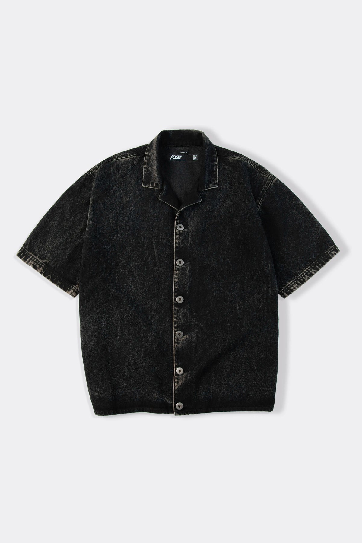 CAMISA MANGA CORTA COLOR NEGRO