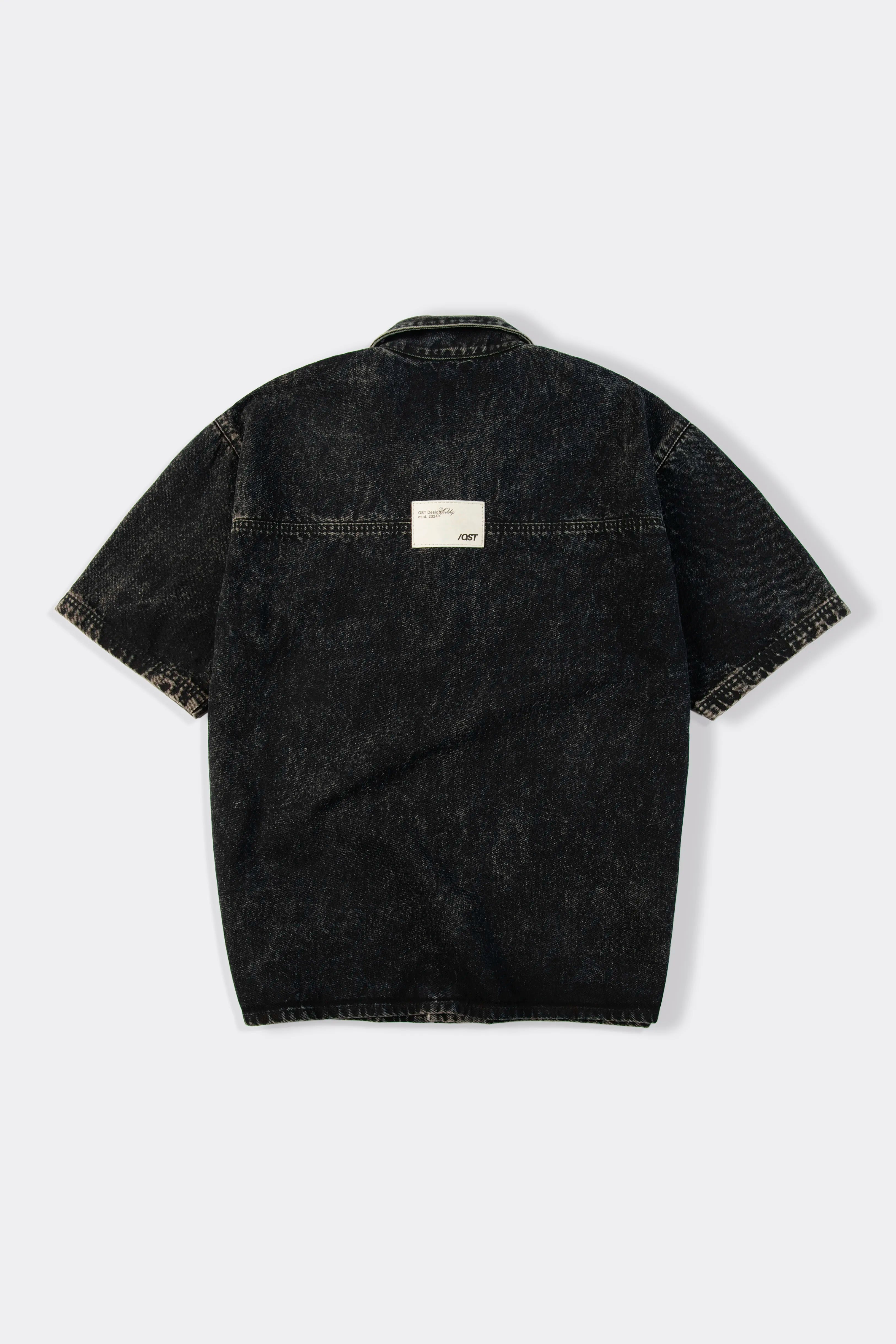 CAMISA MANGA CORTA COLOR NEGRO