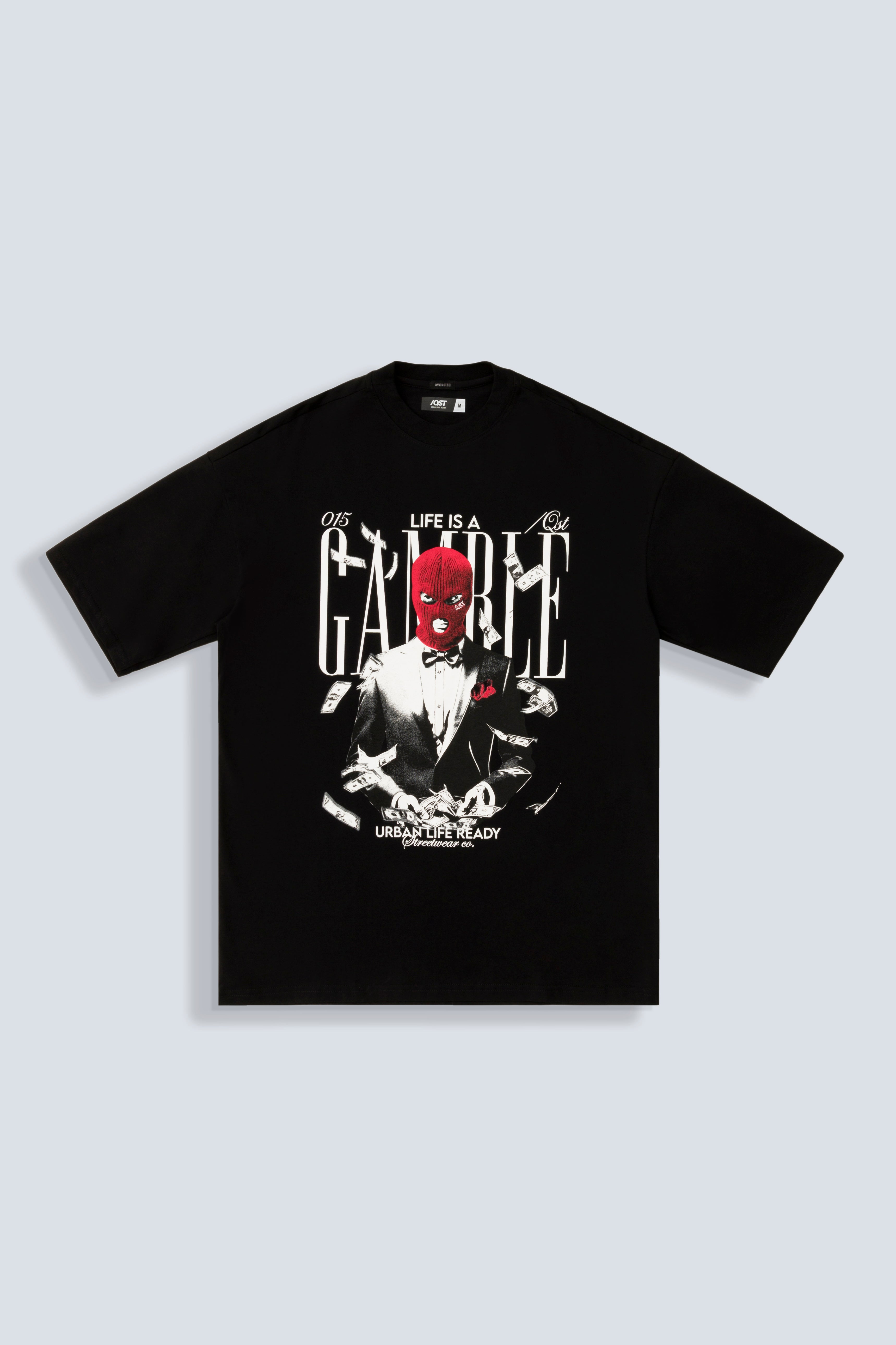 CAMISETA OVERSIZE COLOR NEGRO - QST