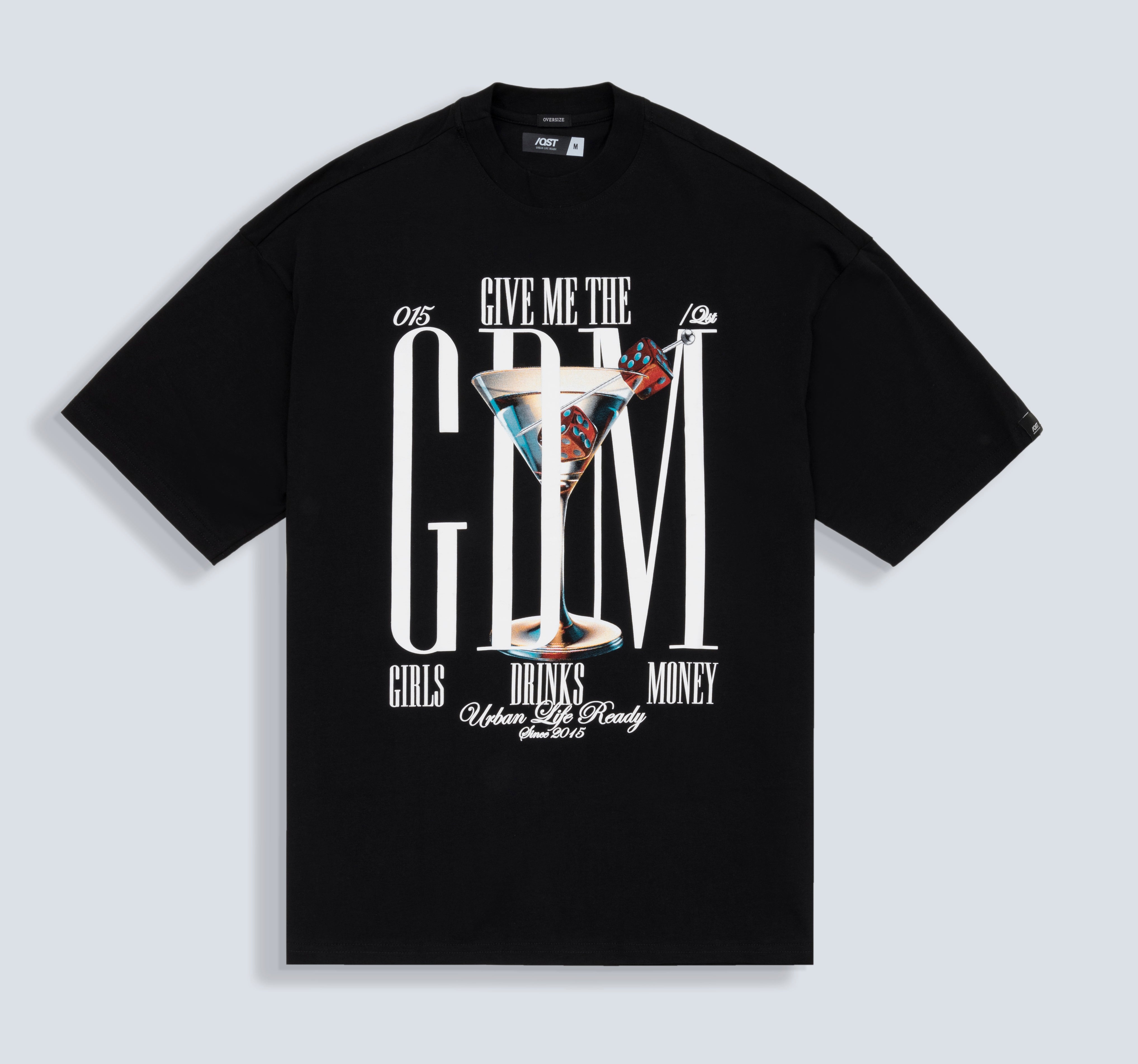CAMISETA OVERSIZE COLOR NEGRO - QST