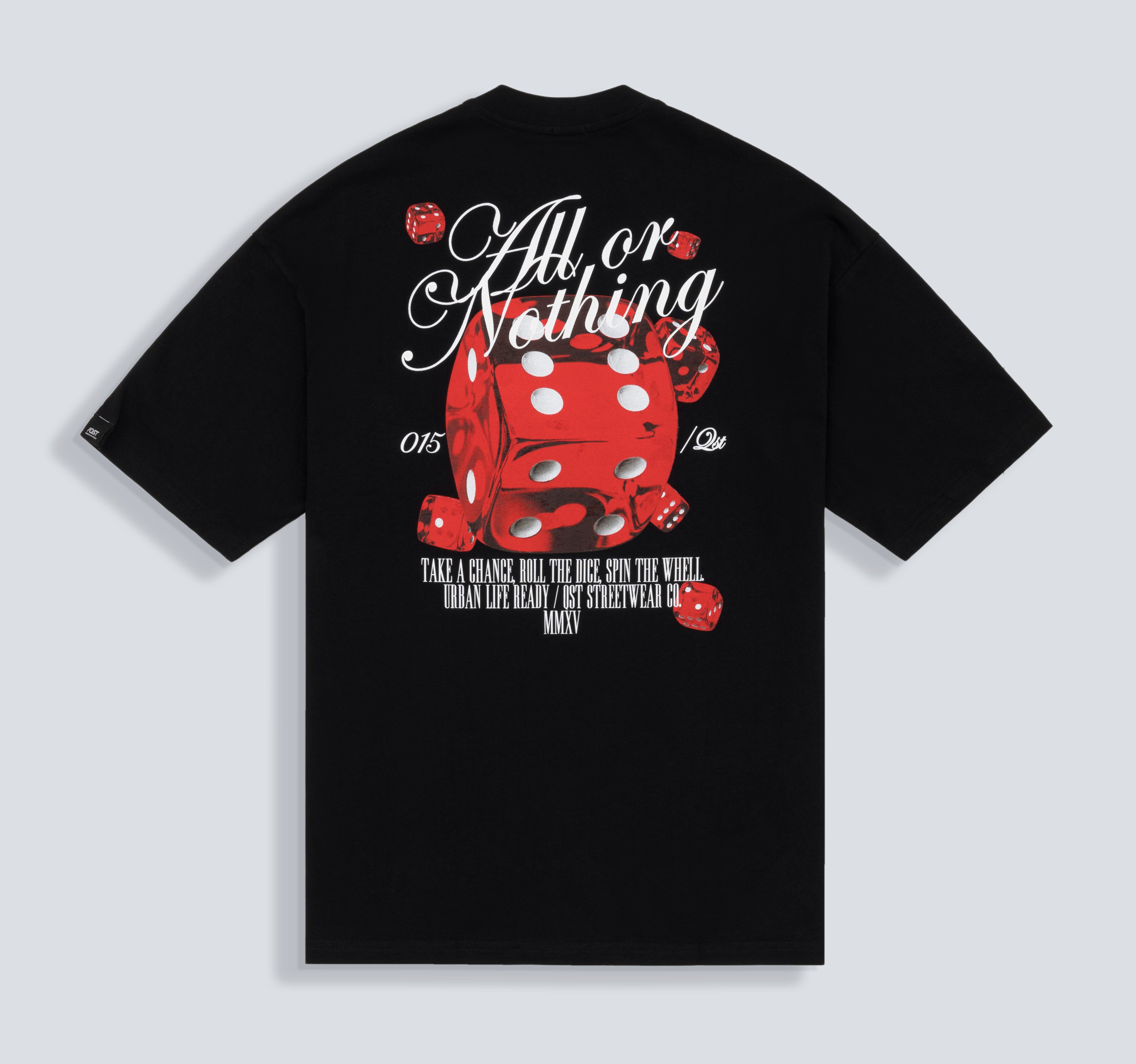 CAMISETA OVERSIZE COLOR NEGRO - QST