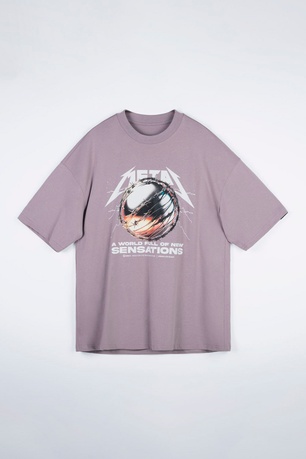 CAMISETA MANGA CORTA COLOR MAUVE