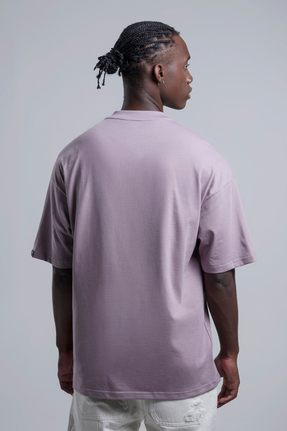 CAMISETA MANGA CORTA COLOR MAUVE