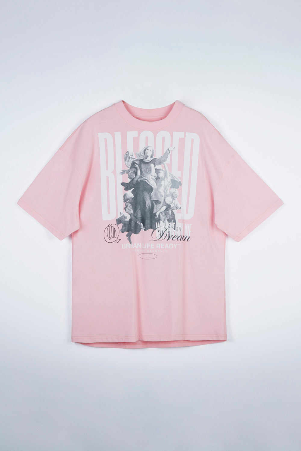 CAMISETA MANGA CORTA COLOR ROSADO CLARO