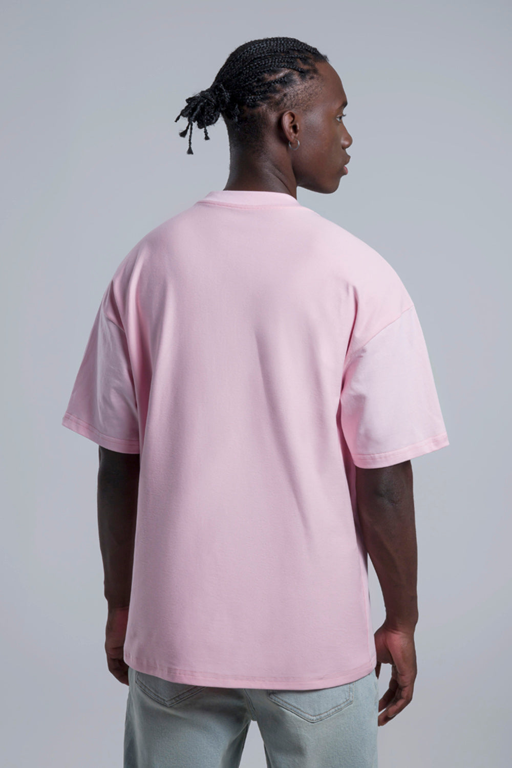 CAMISETA MANGA CORTA COLOR ROSADO CLARO