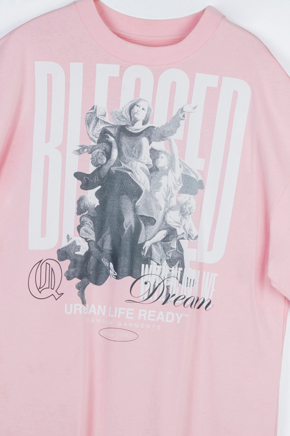 CAMISETA MANGA CORTA COLOR ROSADO CLARO
