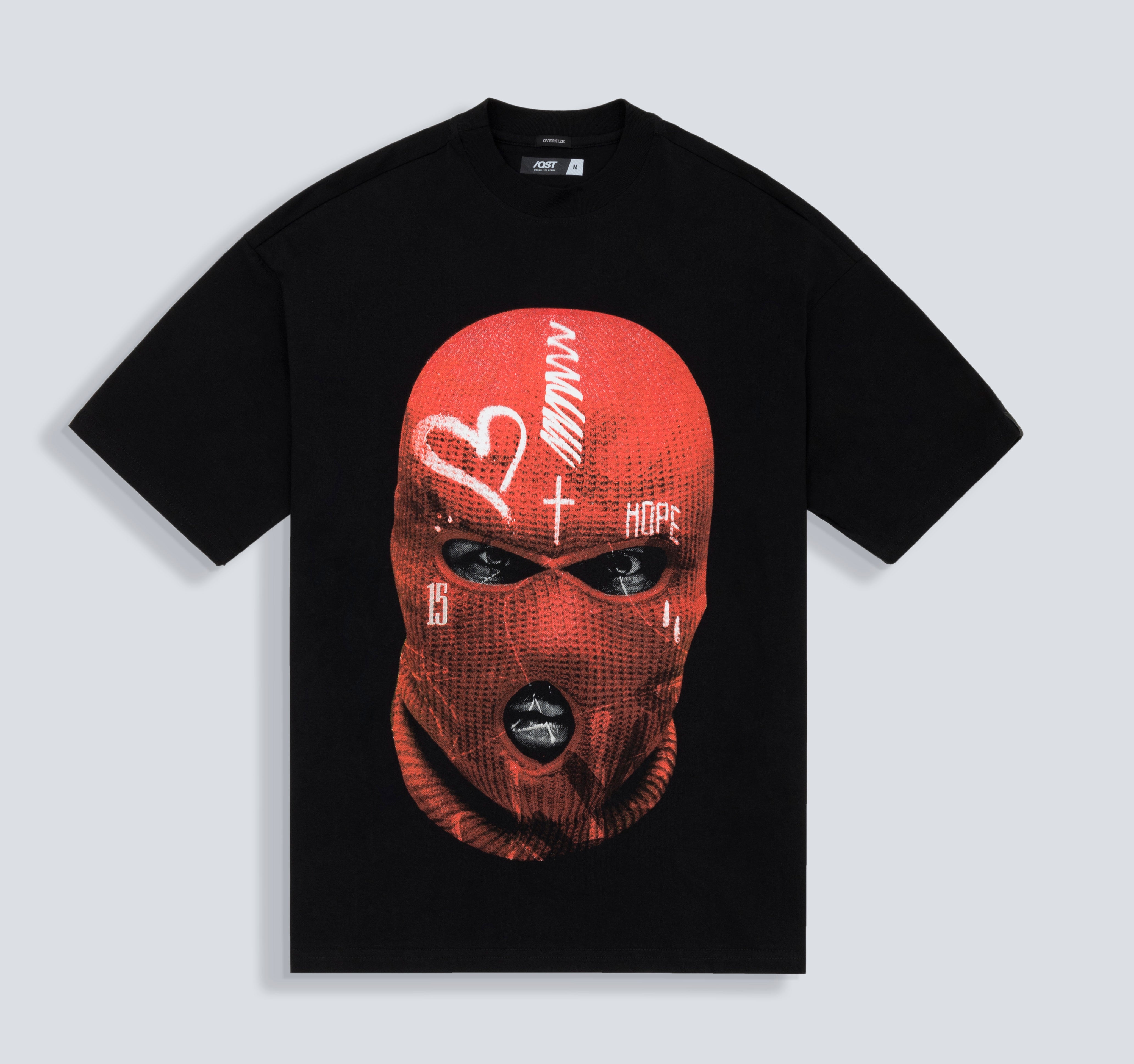 CAMISETA OVERSIZE COLOR NEGRO - QST