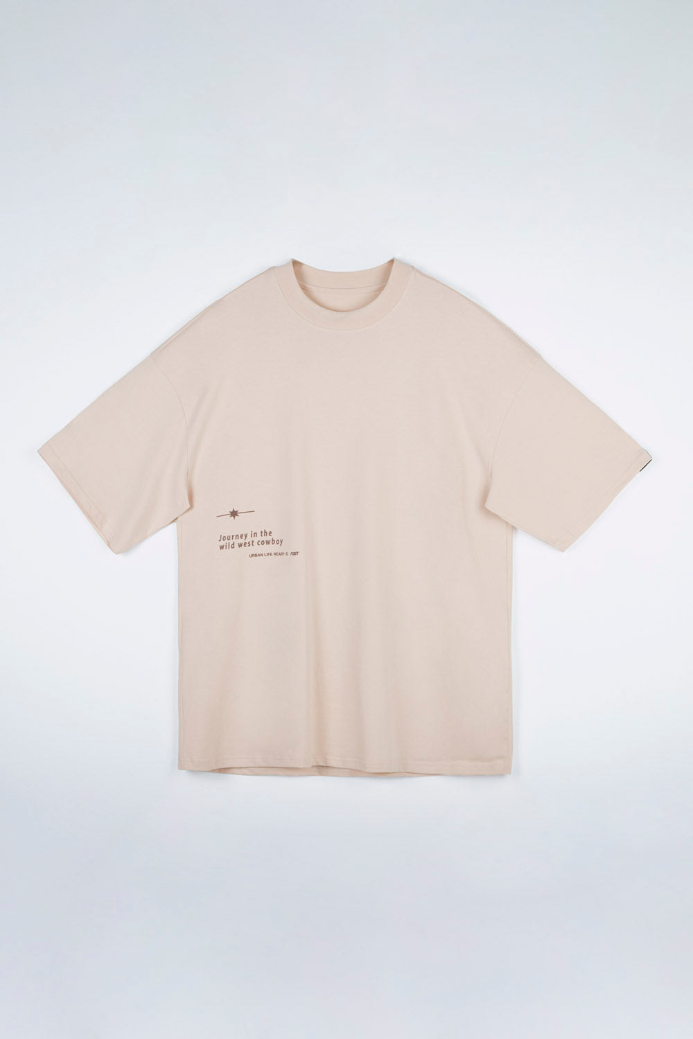 CAMISETA MANGA CORTA COLOR CRUDO