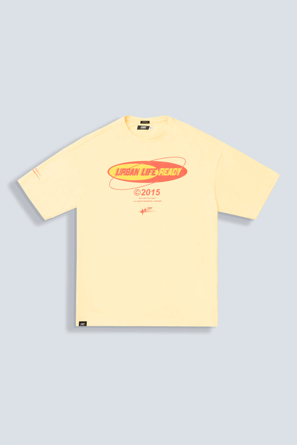 CAMISETA MANGA CORTA COLOR AMARILLO CLARO