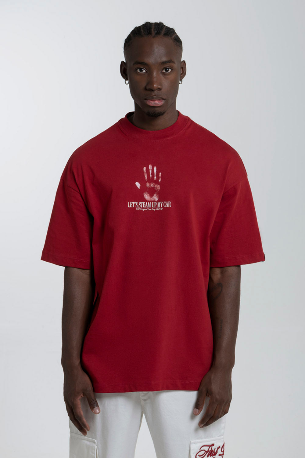 CAMISETA OVERSIZE COLOR RED DAHILA - QST